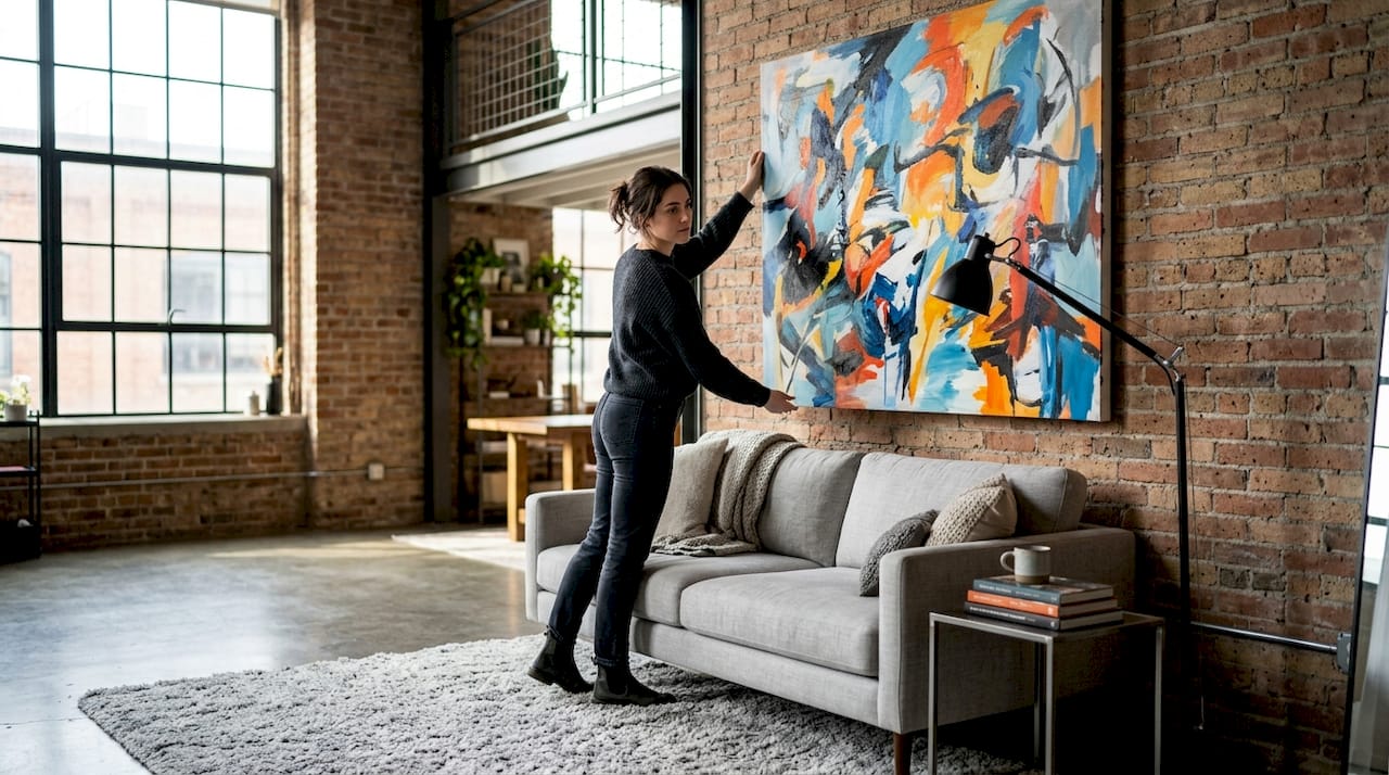Decorating Studio Apartments with Large Canvases - Luxury Art Canvas