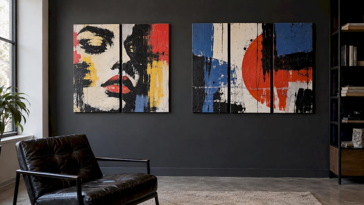 Diptych vs Triptych: How to Choose for Your Wall - Luxury Art Canvas