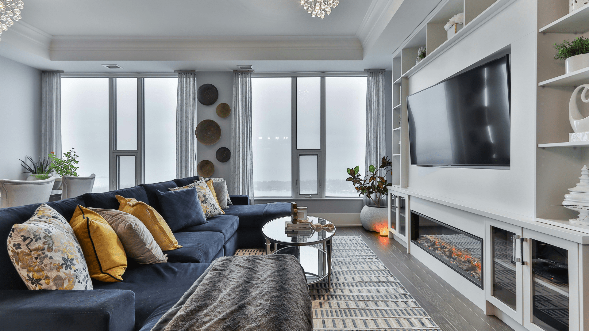 How To Arrange Living Room Furniture With TV ? - Luxury Art Canvas