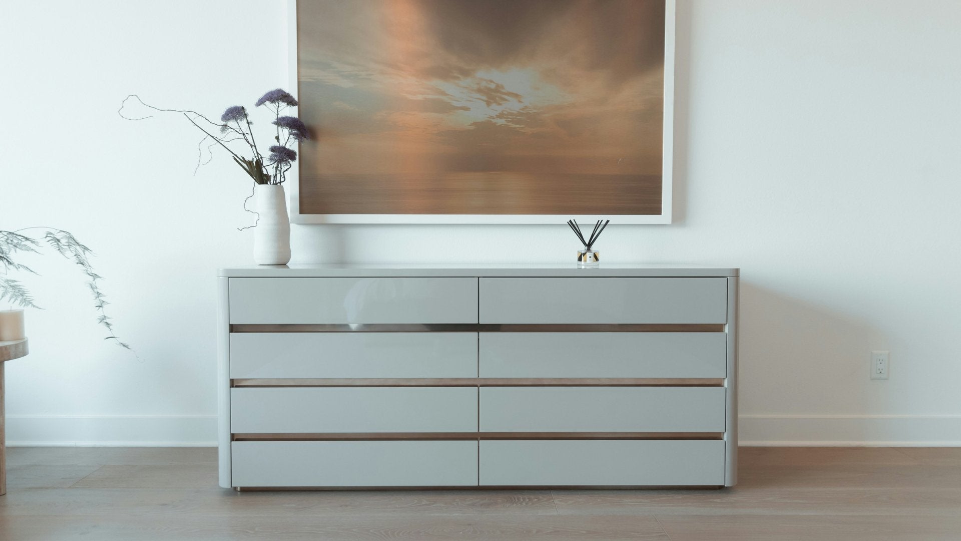 grey and white dresser ideas Gray 9 Drawer Dresser Design Ideas