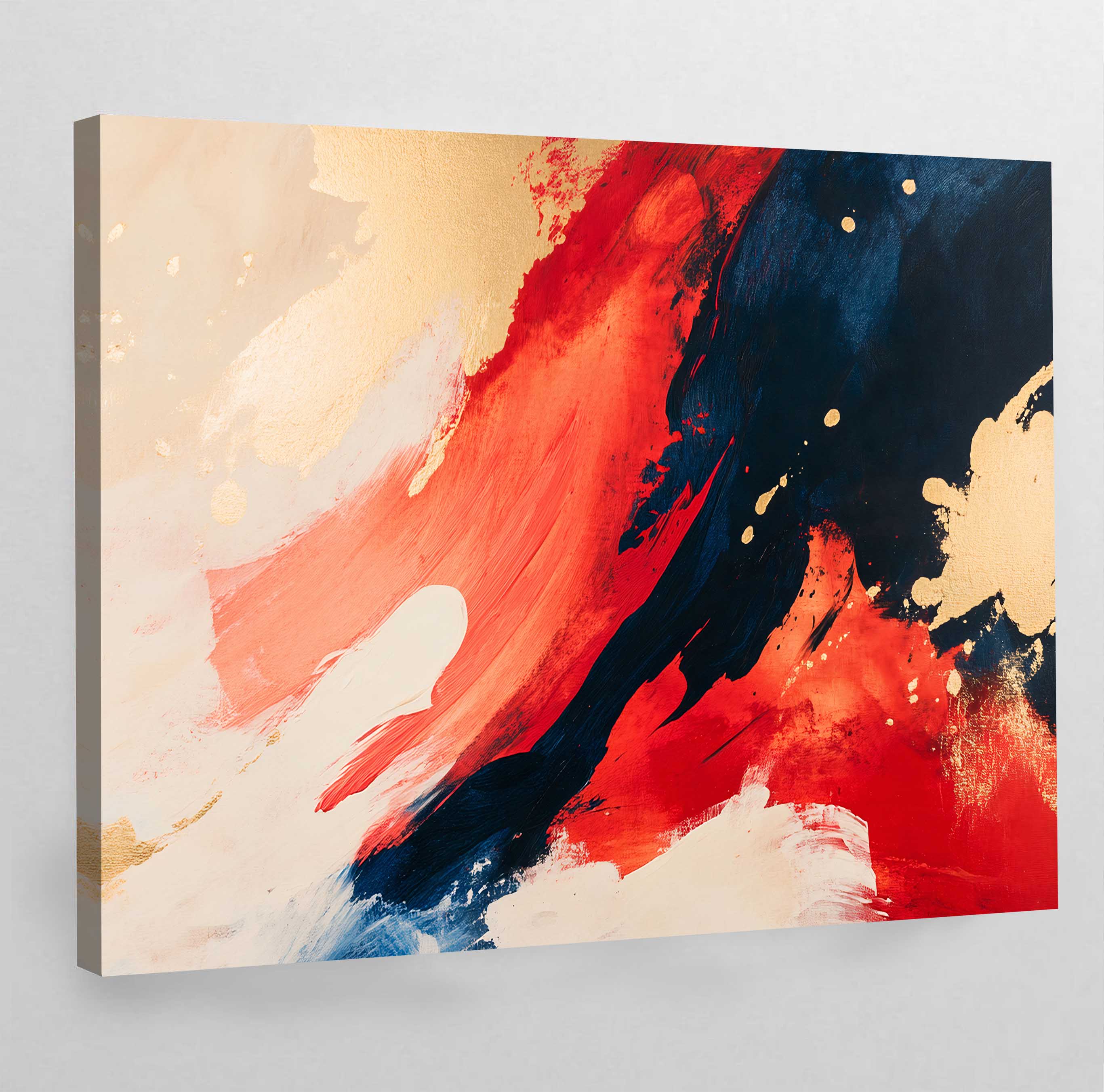 Red Abstract Wall Art