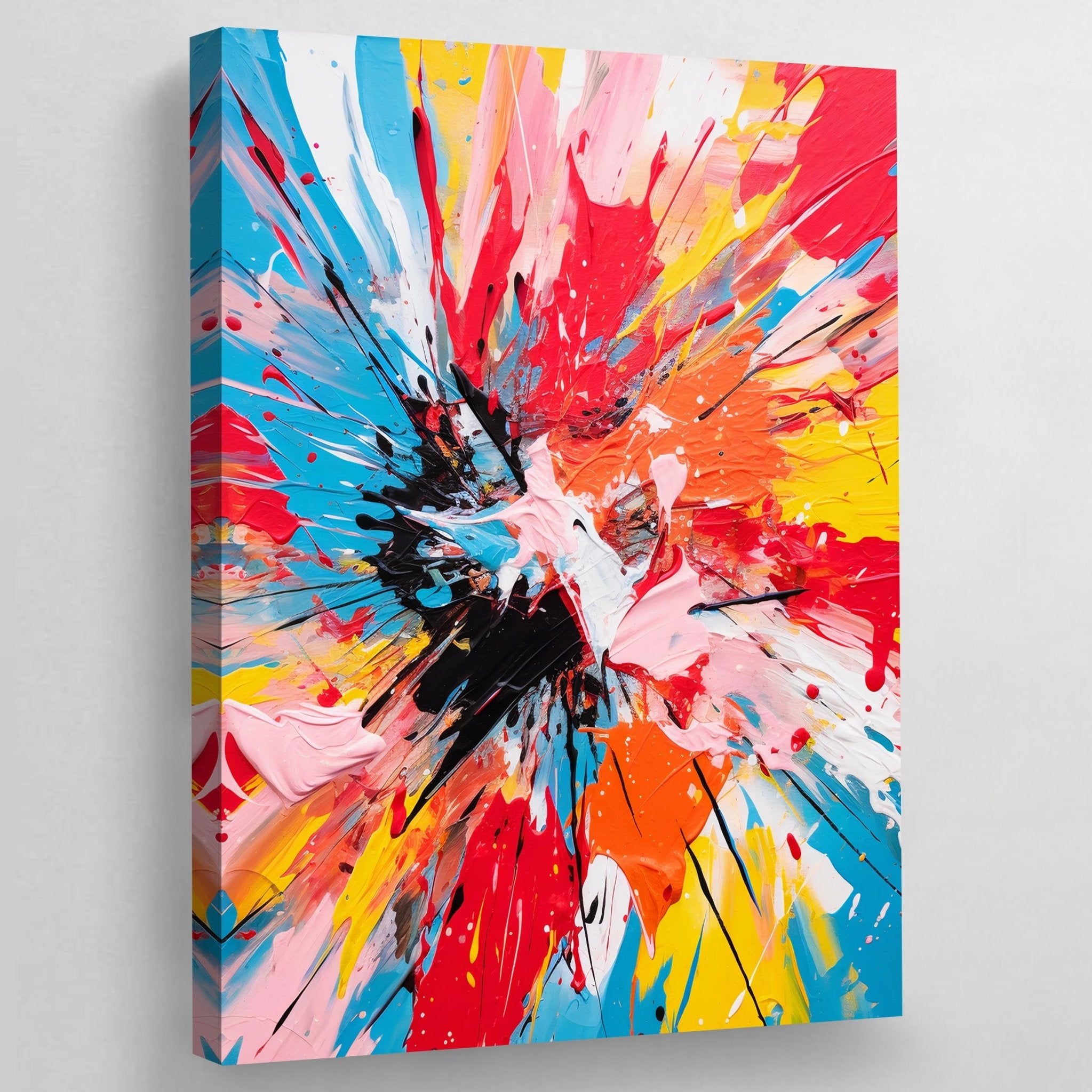 Abstract Color Wall Art - Luxury Art Canvas