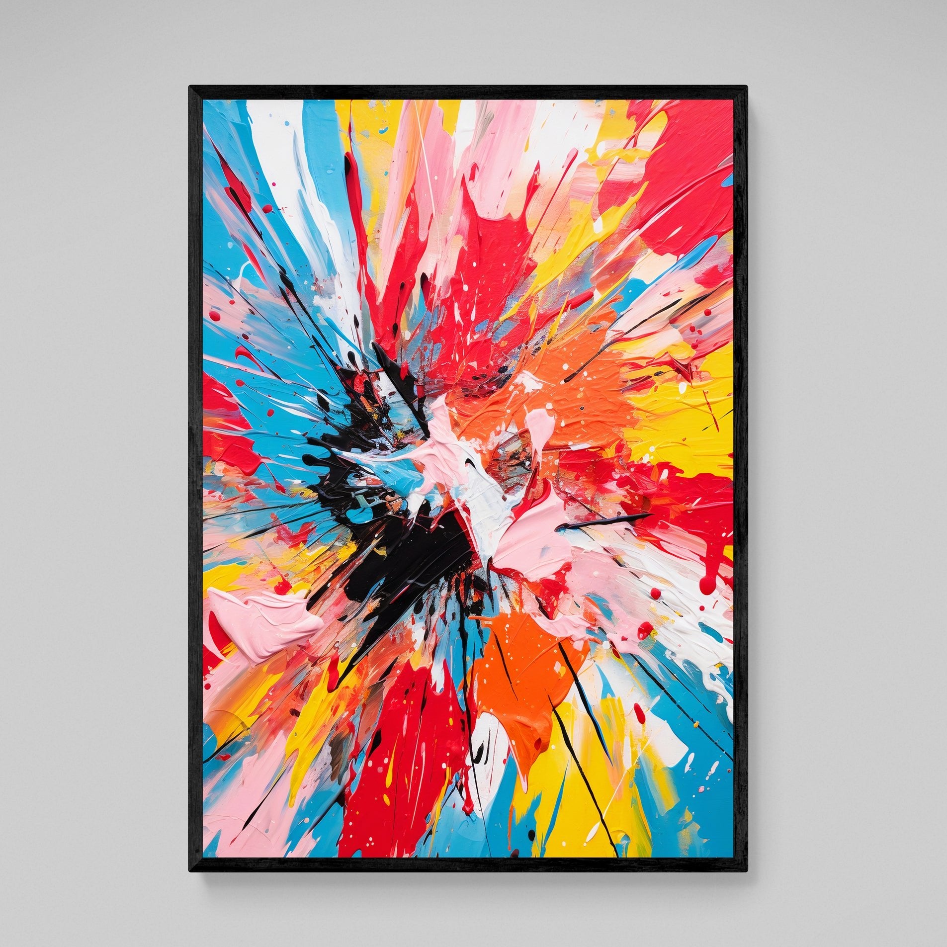Abstract Color Wall Art - Luxury Art Canvas