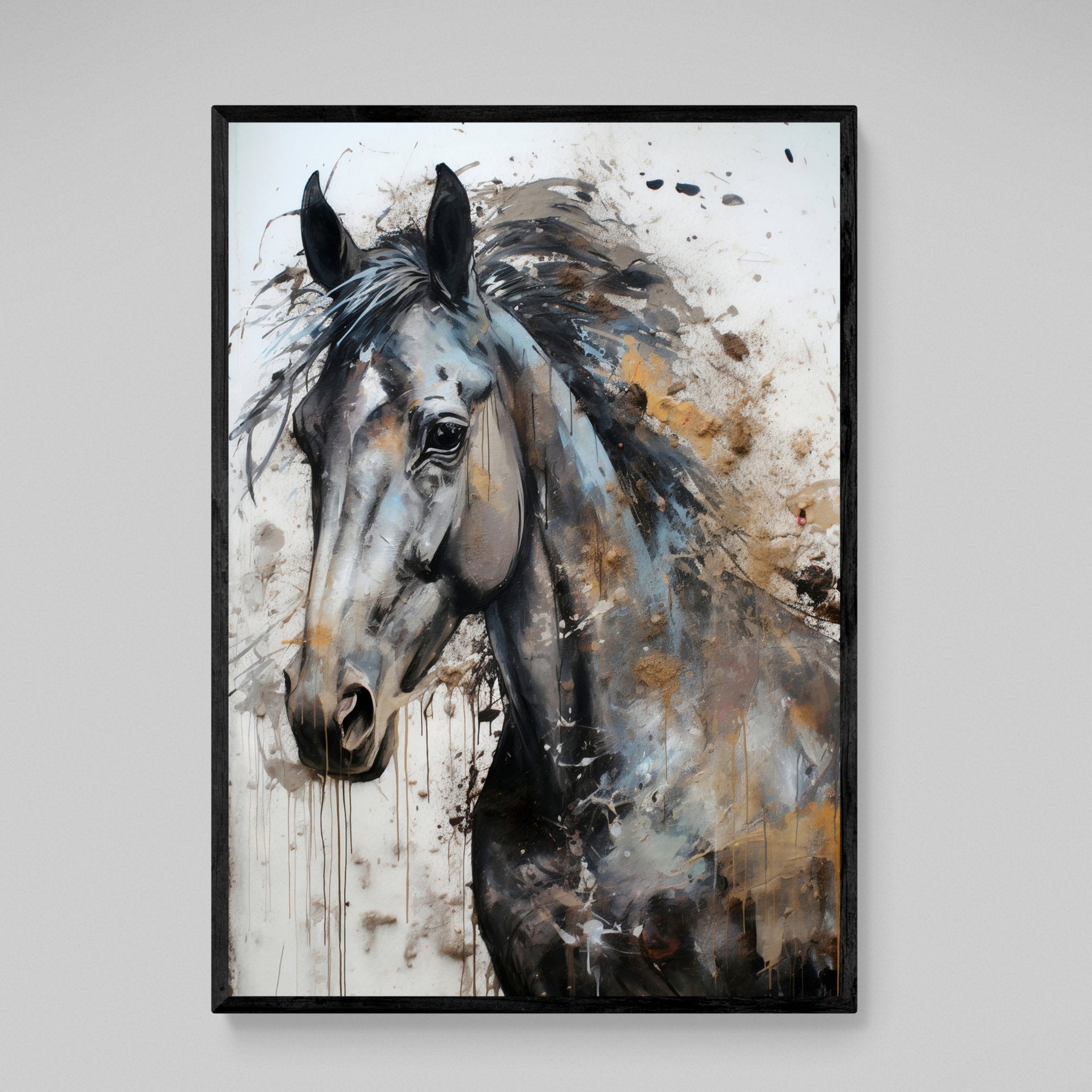 Abstract Horse Canvas Wall Art - Luxury Art Canvas