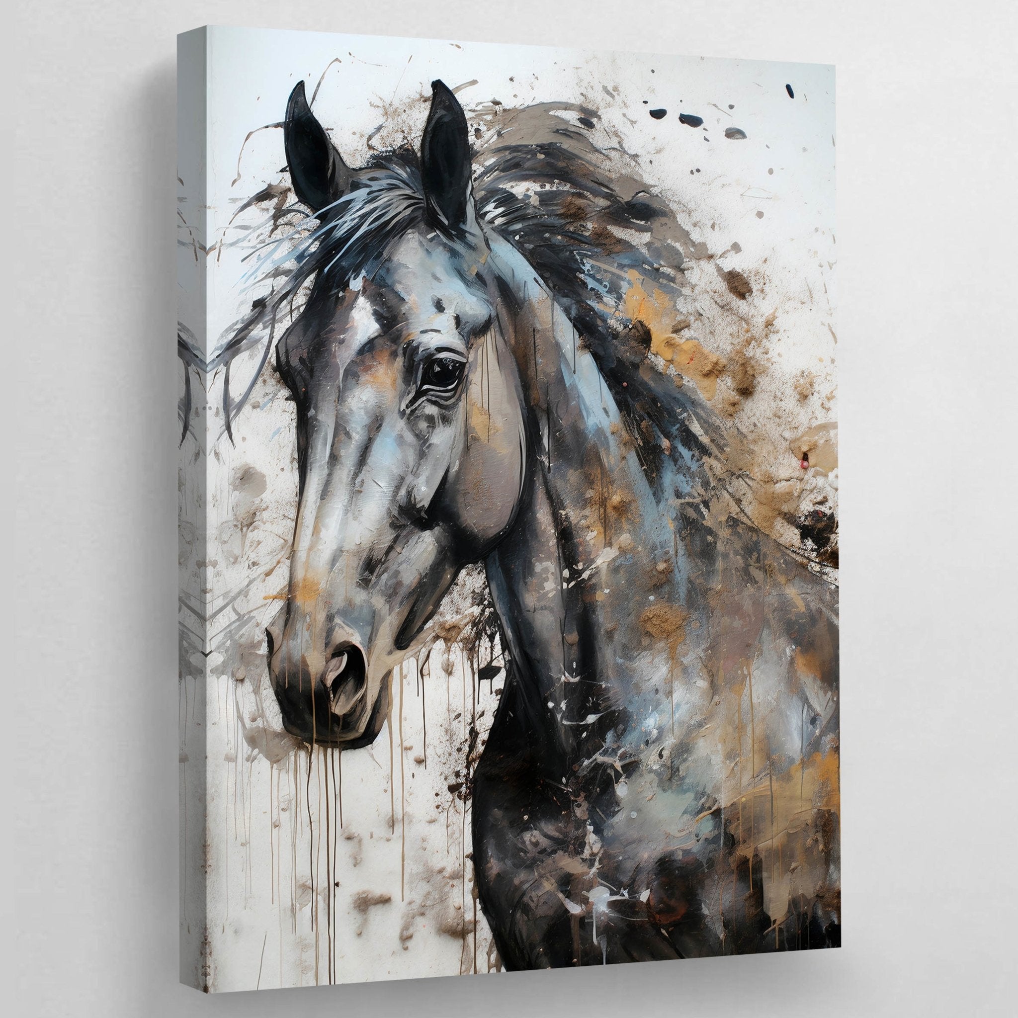 Abstract Horse Canvas Wall Art - Luxury Art Canvas