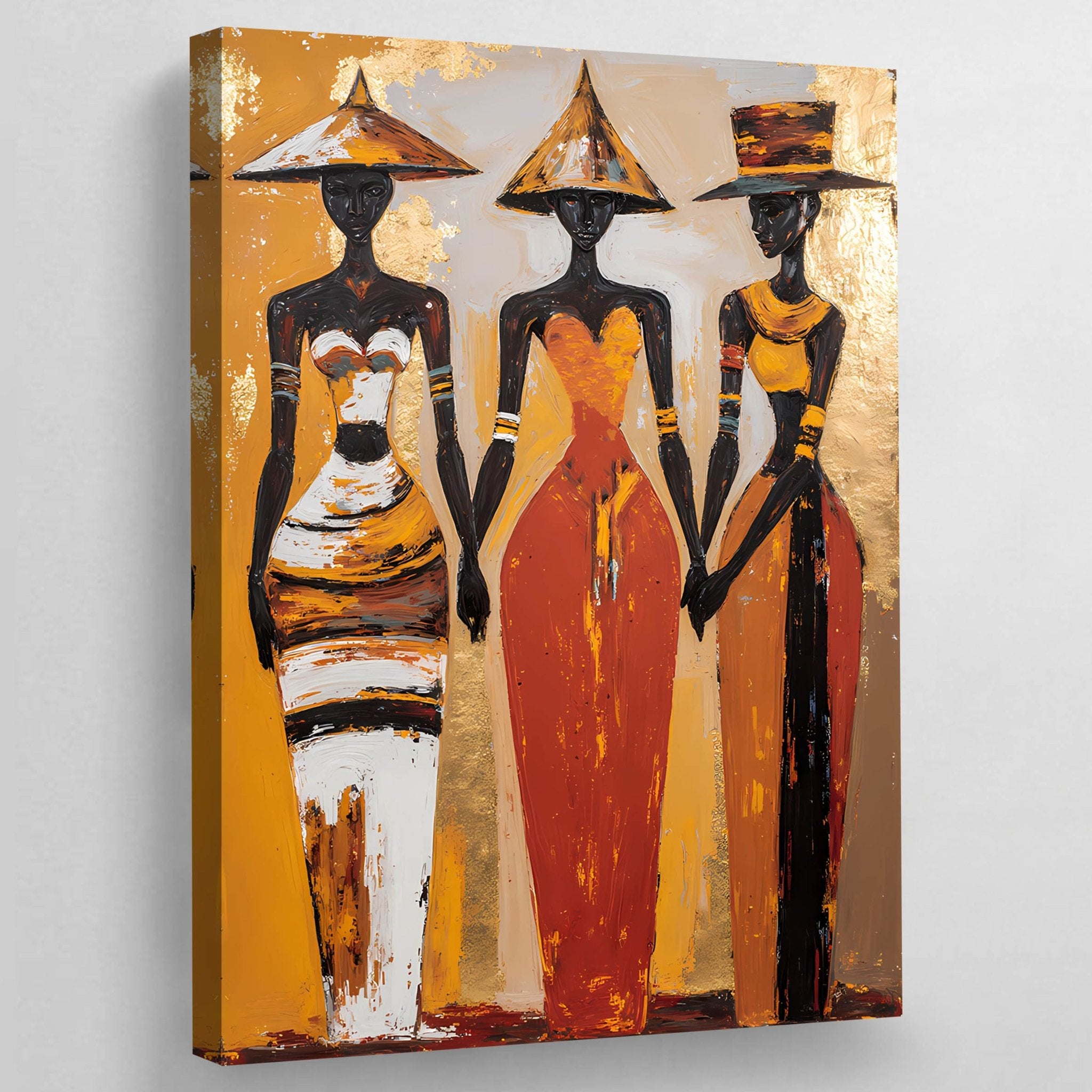 African Abstract Wall Art - Luxury Art Canvas