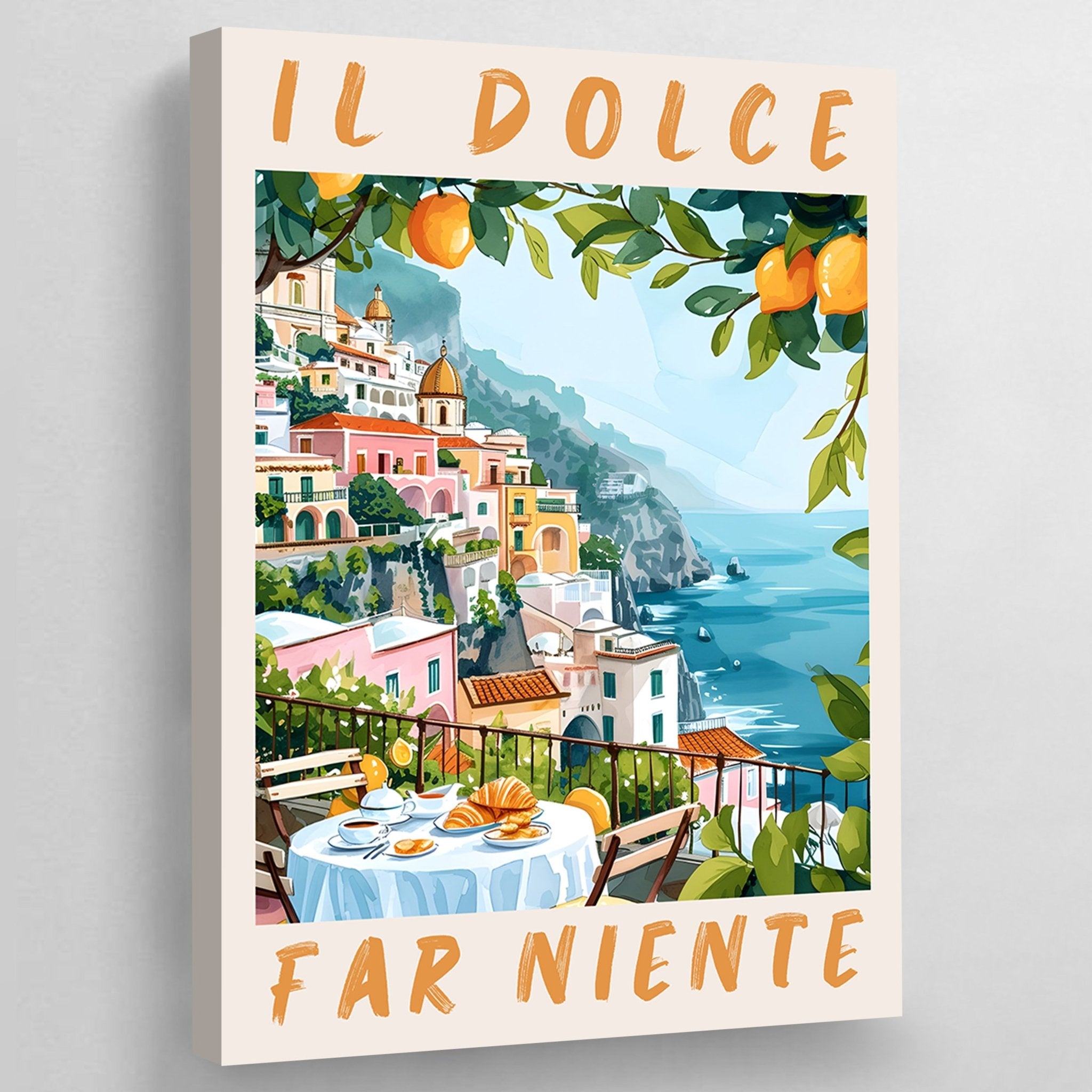 Amalfi Coast Italy Wall Art - Luxury Art Canvas