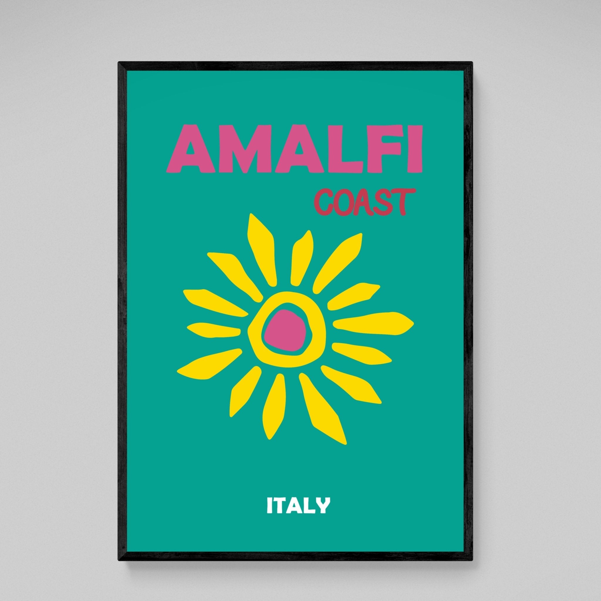 Amalfi Coast Modern Wall Art - Luxury Art Canvas