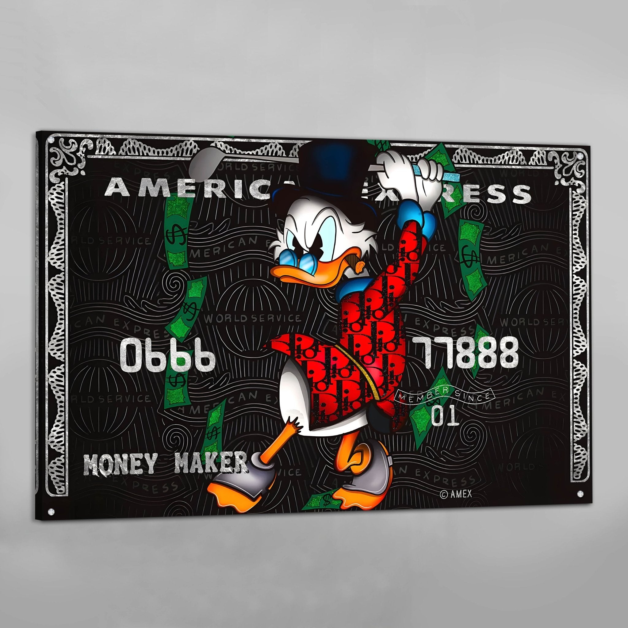 American Express Motivational Wall Art - Luxury Art Canvas