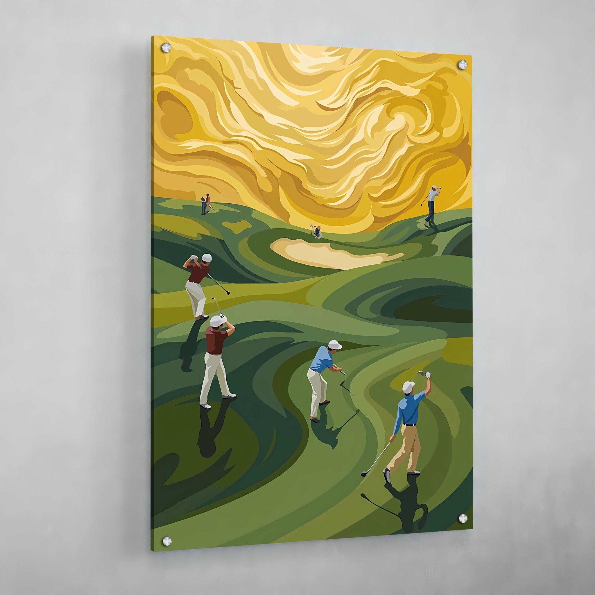 Artistic Fairway Landscape Golf Wall Art - Luxury Art Canvas