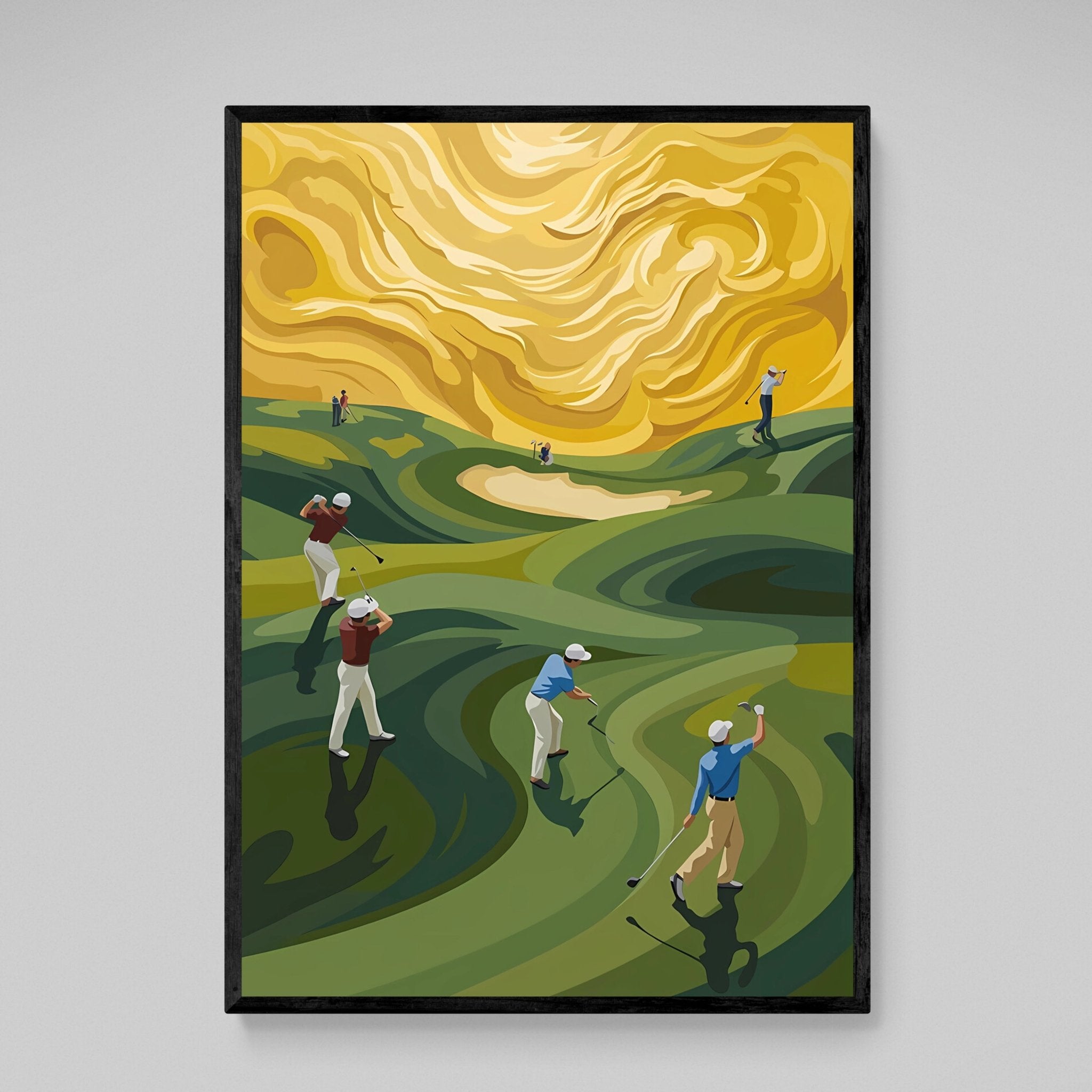 Artistic Fairway Landscape Golf Wall Art - Luxury Art Canvas