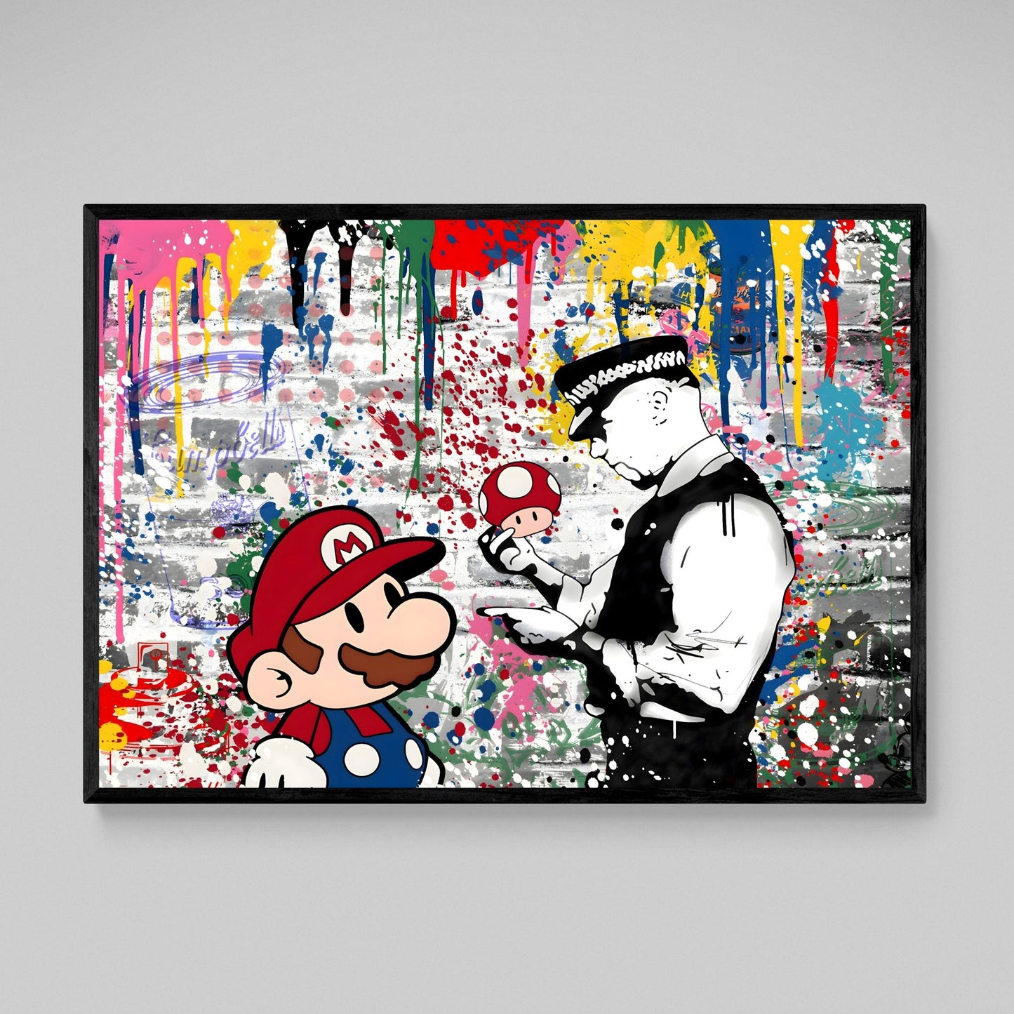 Banksy Colorful Wall Art - Luxury Art Canvas