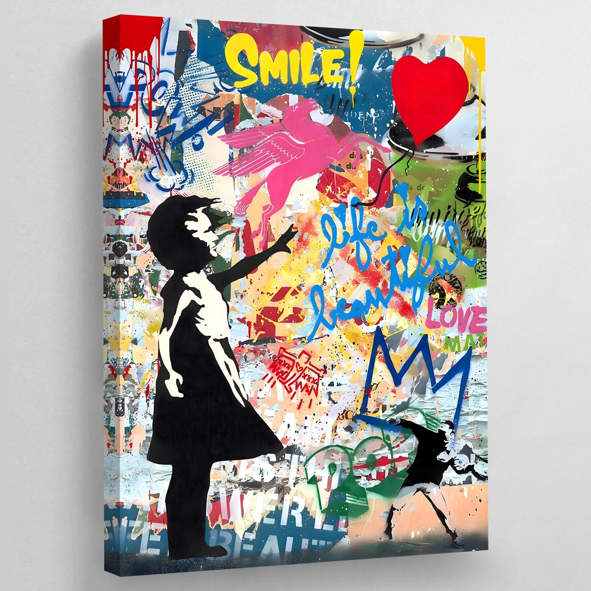 Banksy Girl With Balloon Canvas - Luxury Art Canvas