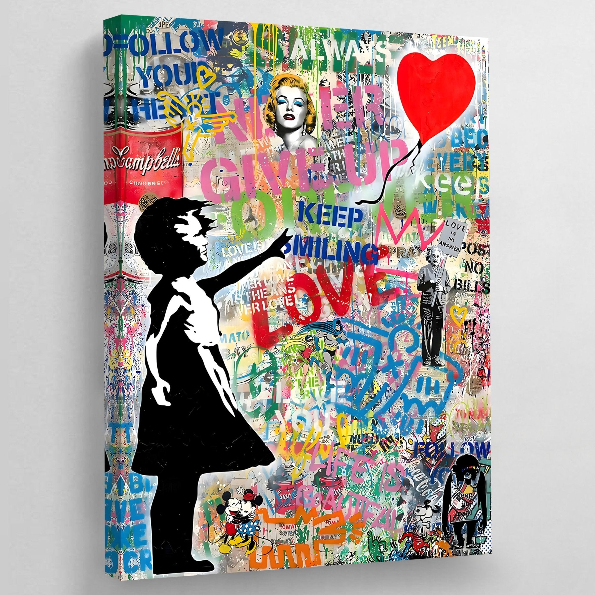 Banksy Girl With Balloon Canvas Art - Luxury Art Canvas