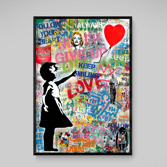 Banksy Girl With Balloon Canvas Art - Luxury Art Canvas