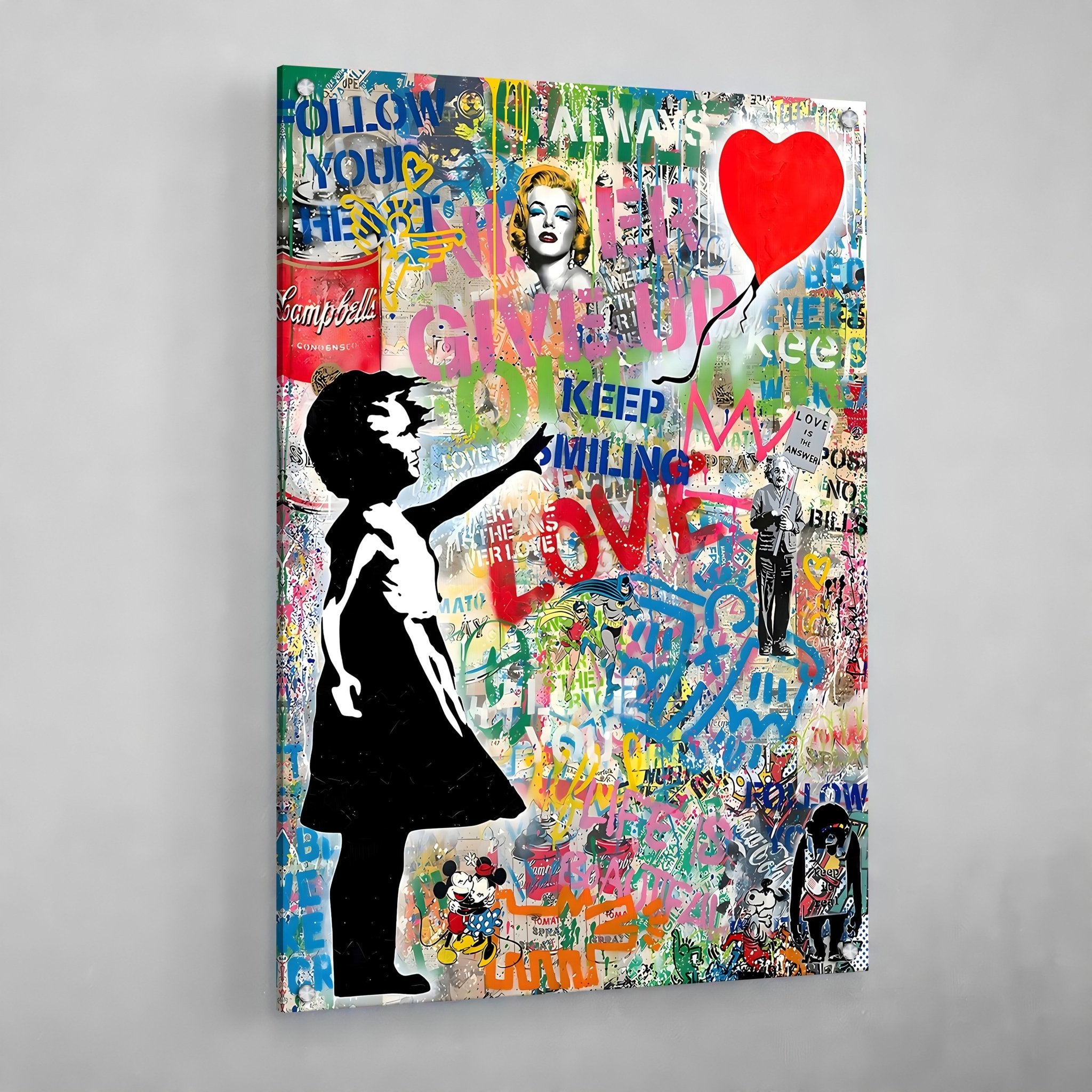 Banksy Girl With Balloon Canvas Art - Luxury Art Canvas
