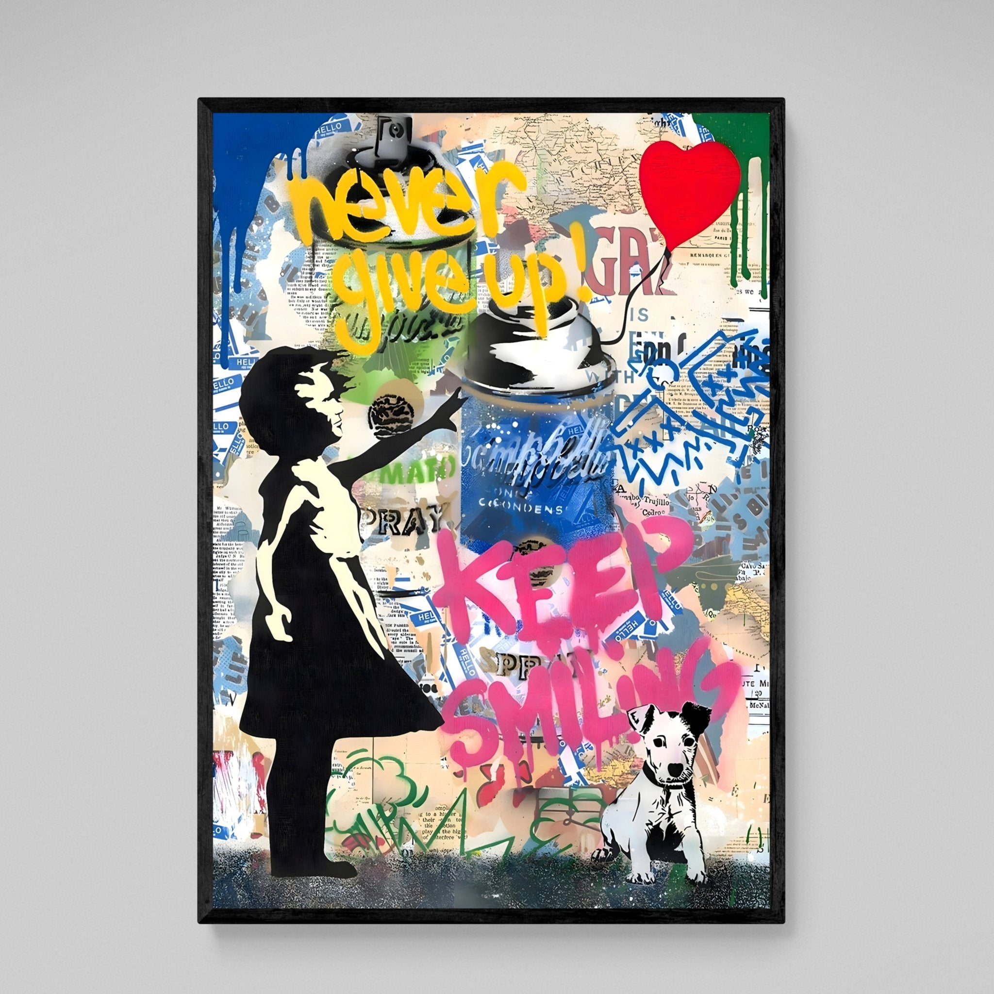Banksy Girl With Balloon Canvas Wall Art - Luxury Art Canvas
