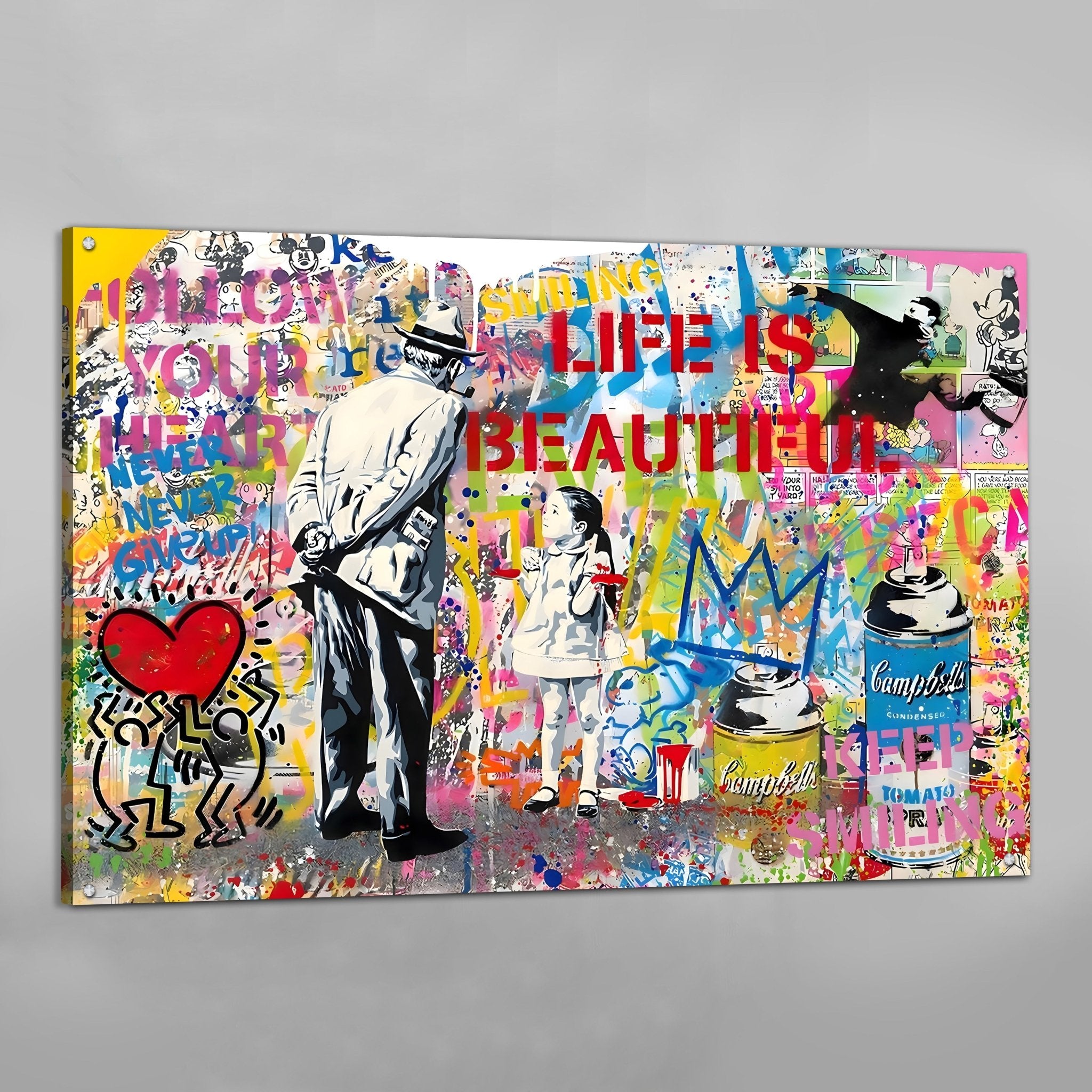 Banksy Graffiti Canvas Wall Art - Luxury Art Canvas