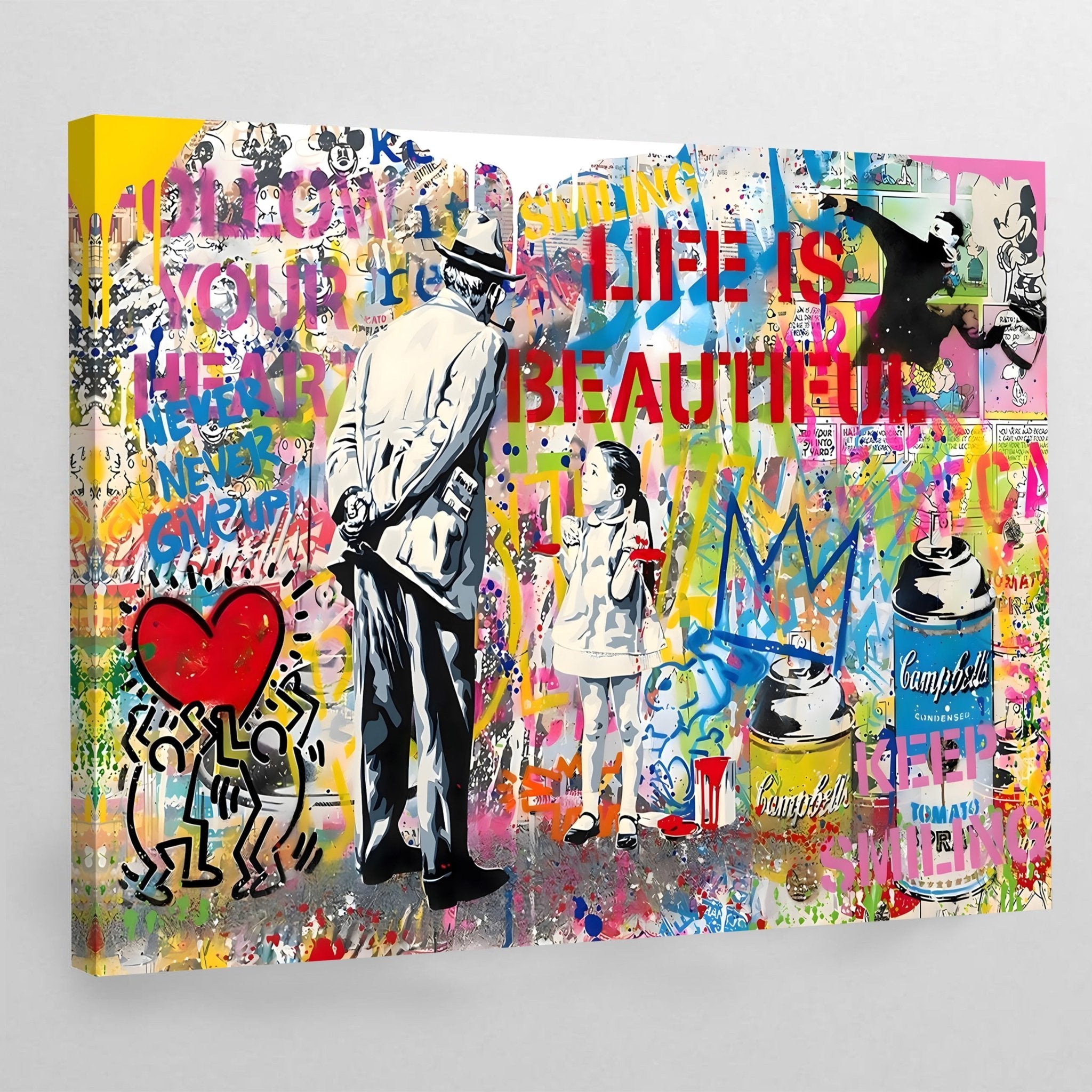 Banksy Graffiti Canvas Wall Art - Luxury Art Canvas