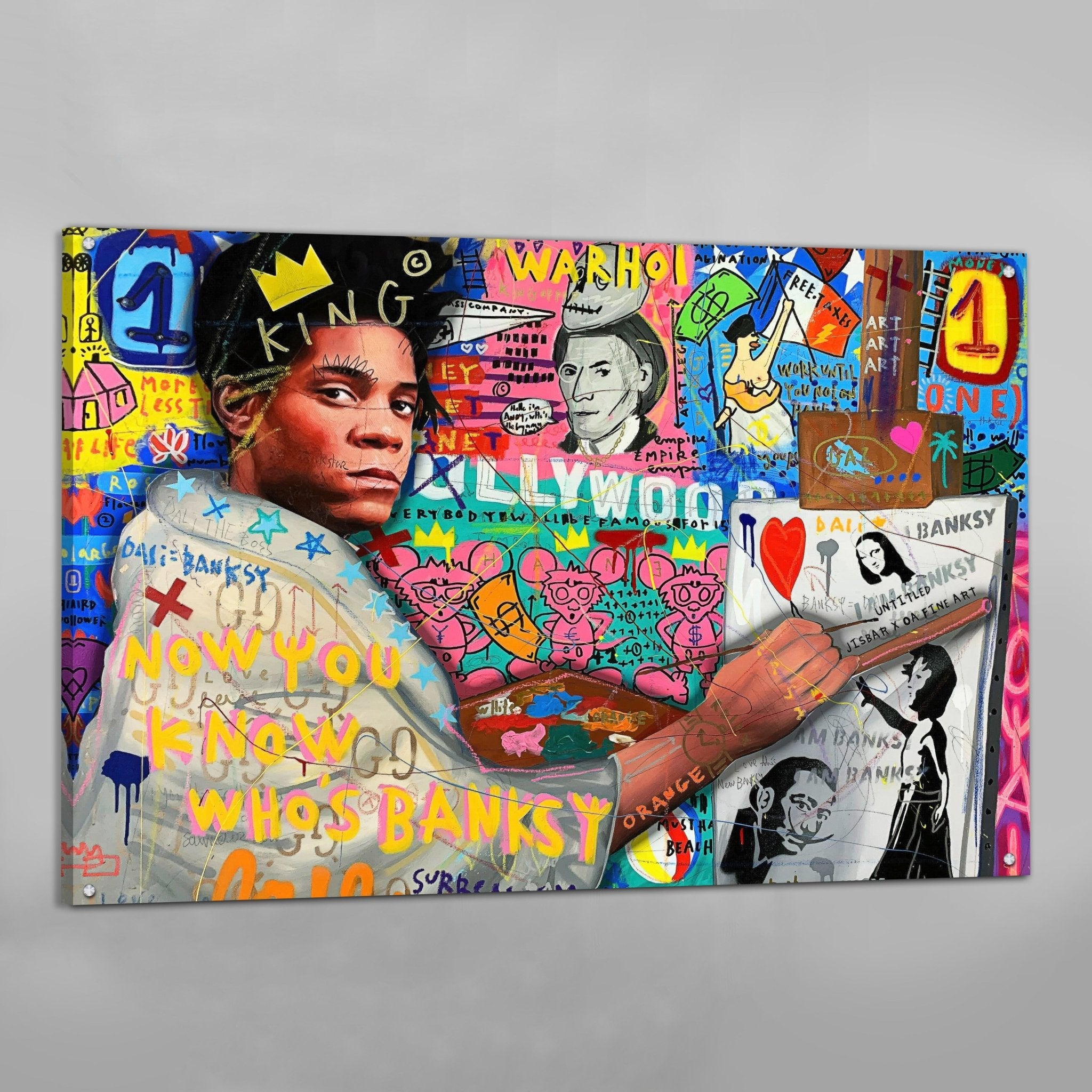 Basquiat Graffiti Wall Art - Luxury Art Canvas