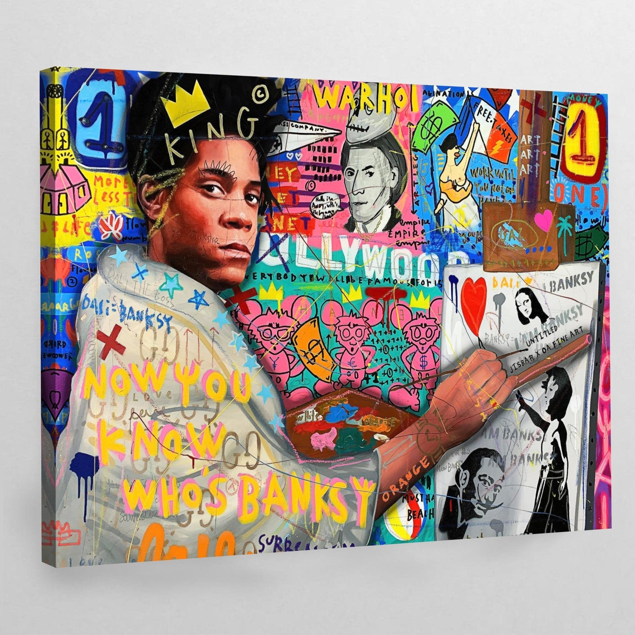 Basquiat Graffiti Wall Art - Luxury Art Canvas