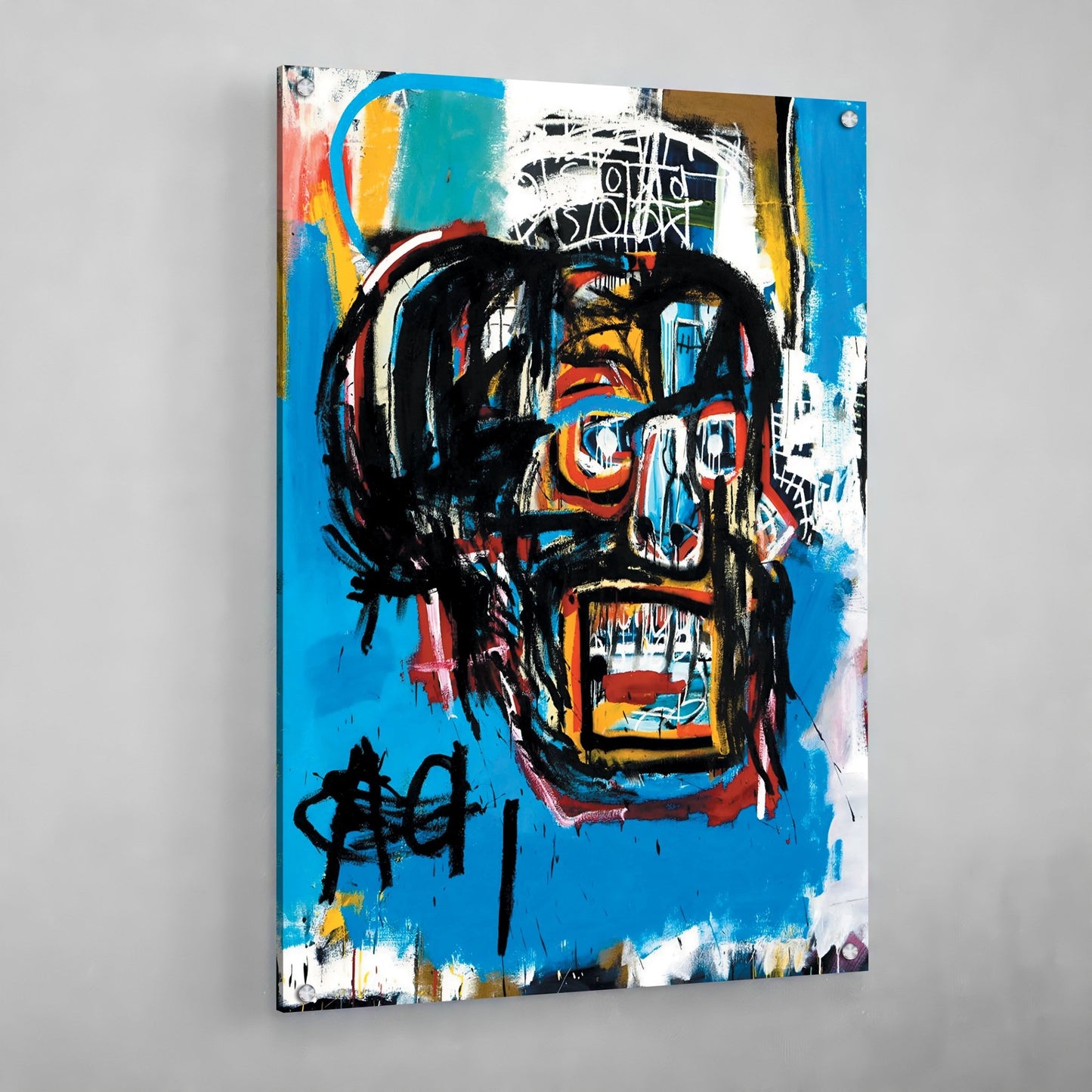 Basquiat Untitled Wall Art - Luxury Art Canvas