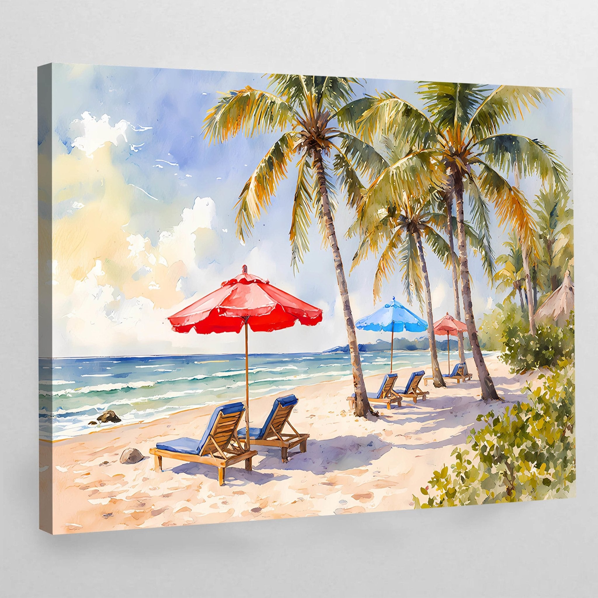 Beach Landscape Wall Art - Luxury Art Canvas