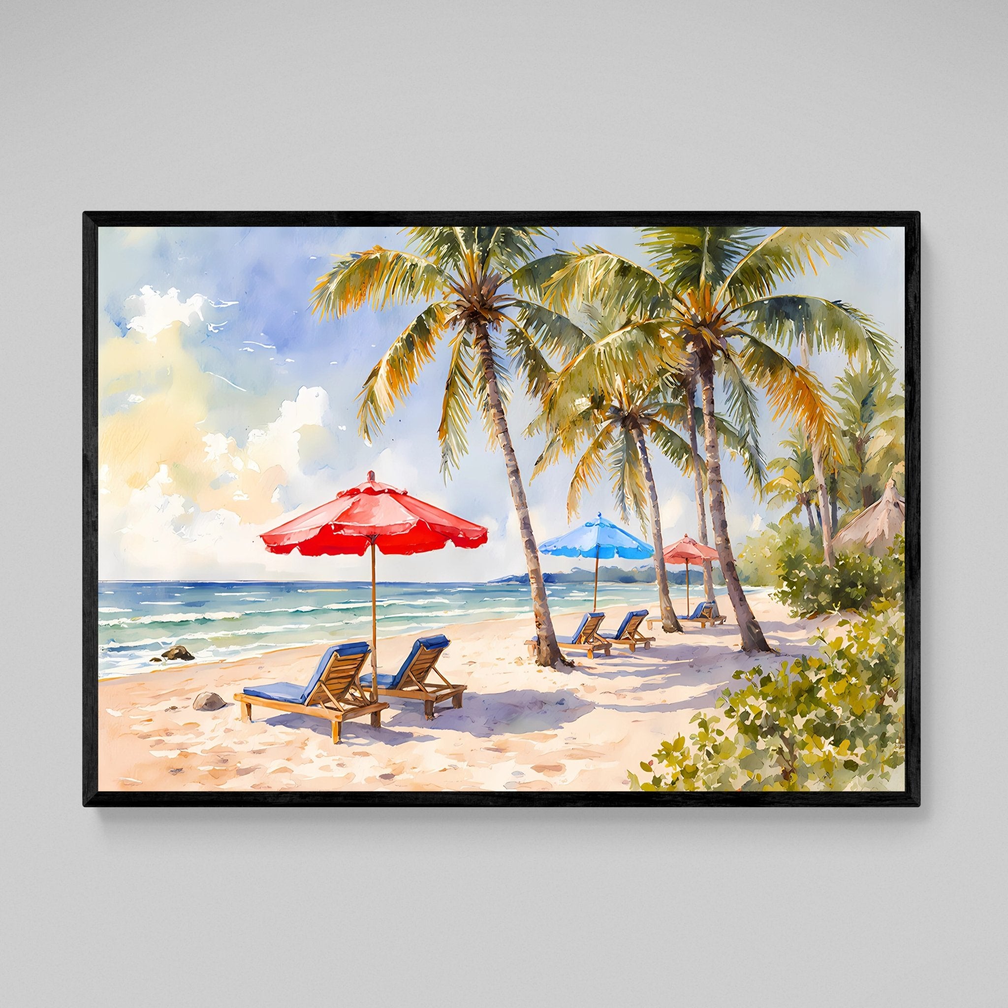 Beach Landscape Wall Art - Luxury Art Canvas