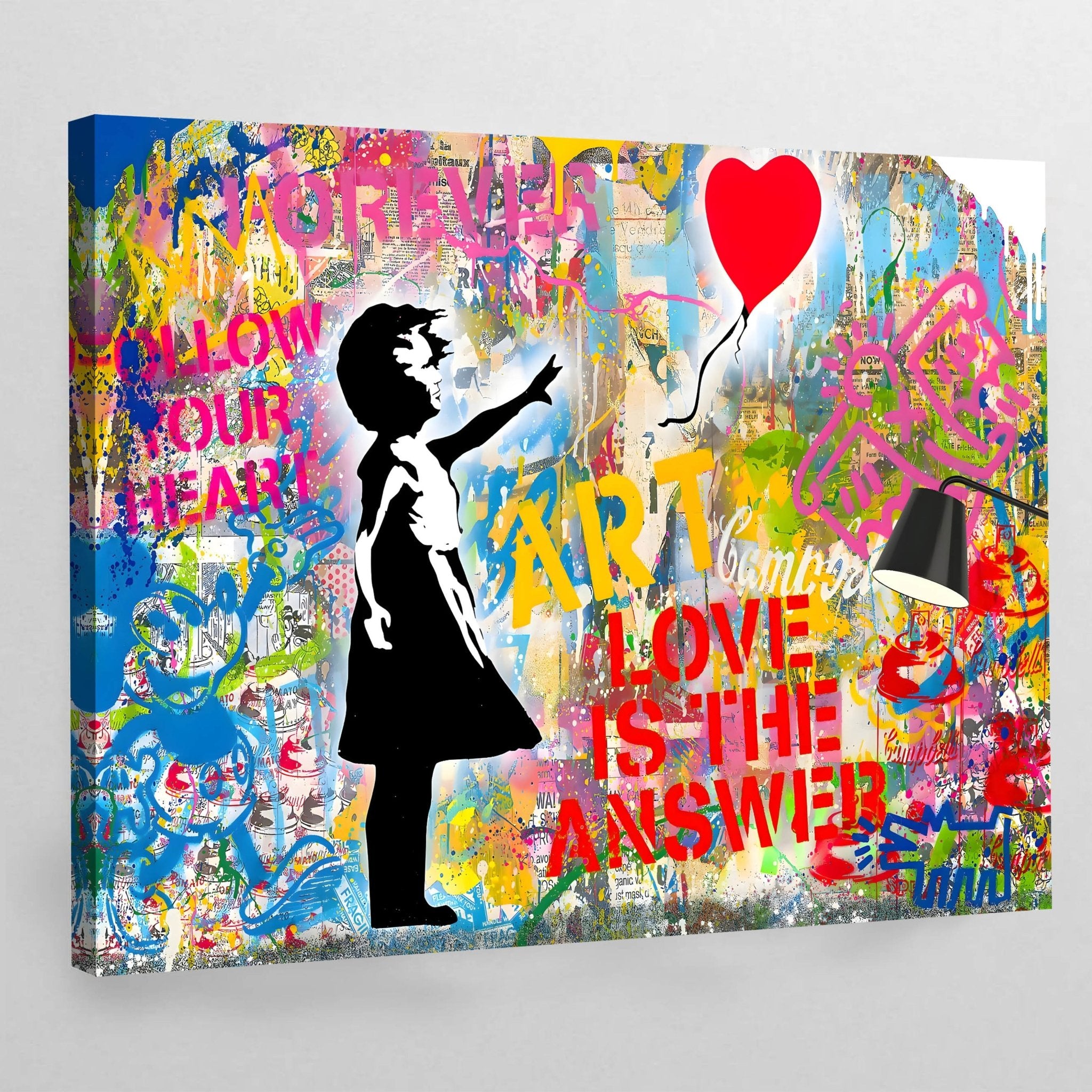 Become The Dream Graffiti Wall Art - Luxury Art Canvas