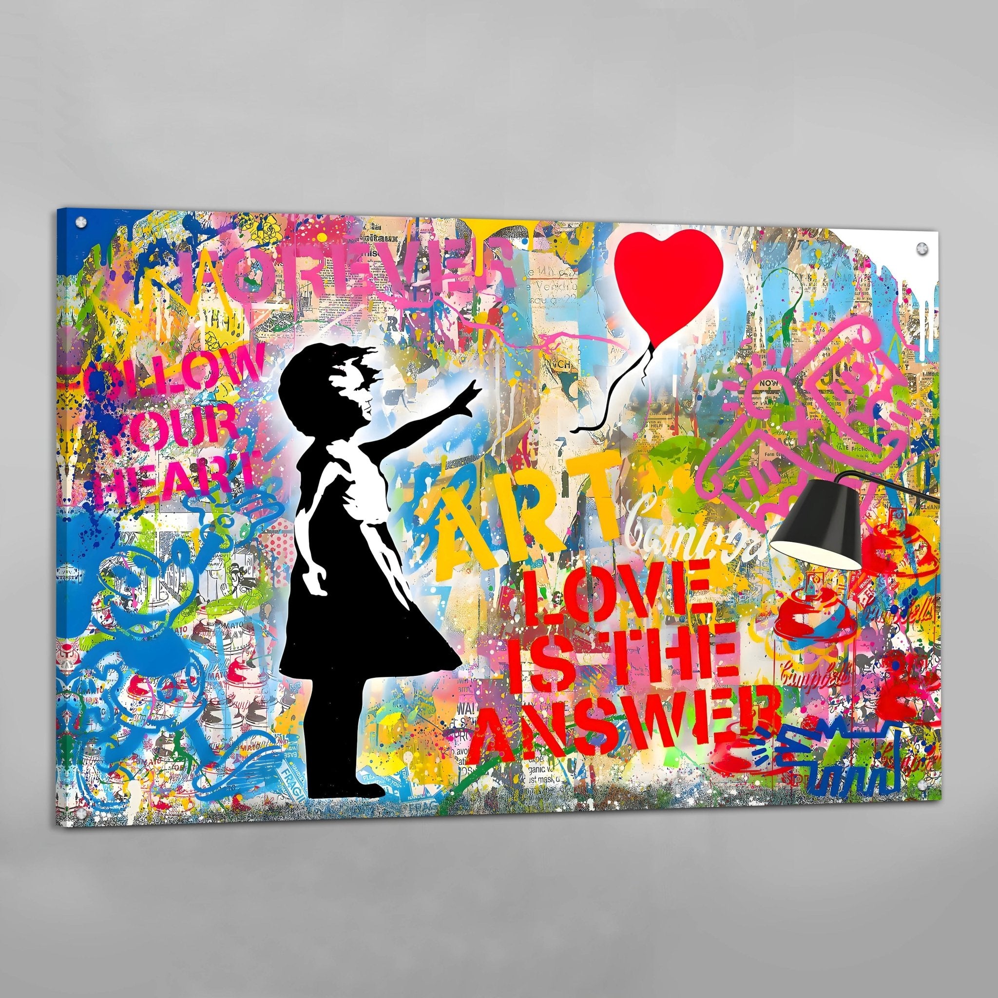 Become The Dream Graffiti Wall Art - Luxury Art Canvas
