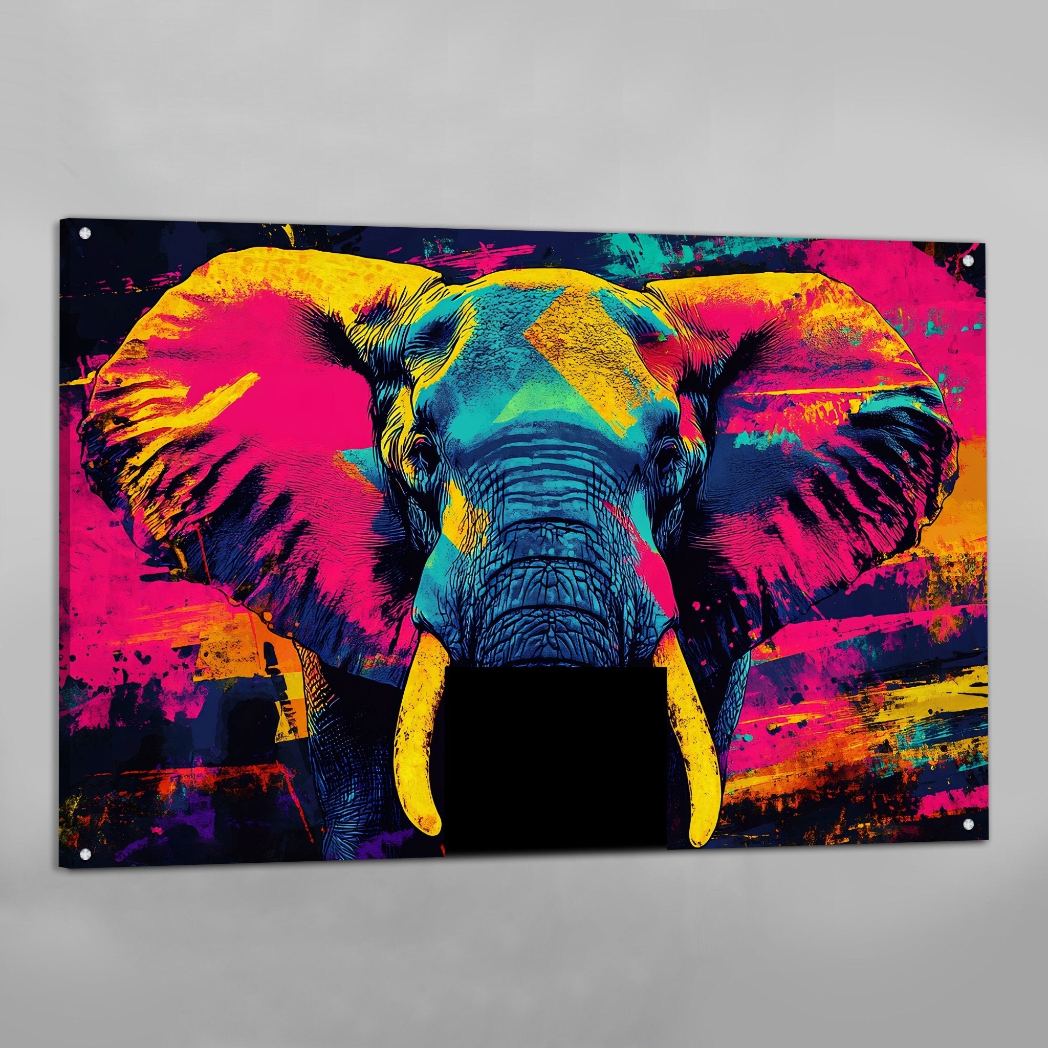 Big Elephant Wall Art - Luxury Art Canvas