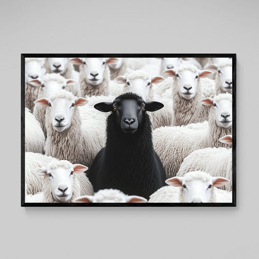 Black Sheep Wall Art - Luxury Art Canvas