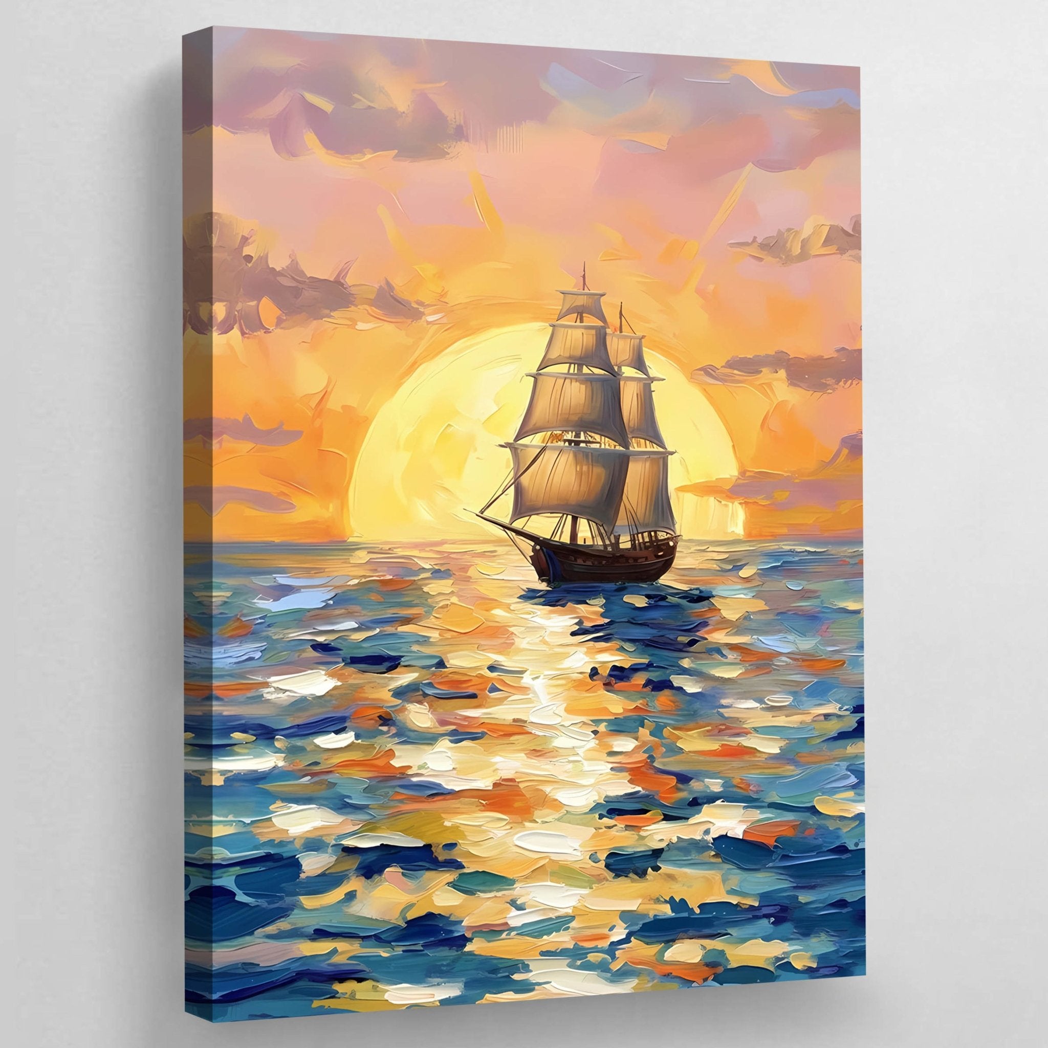 Boat Abstract Canvas - Luxury Art Canvas
