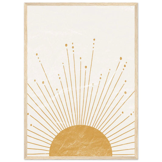 Boho Sun Wall Art - Luxury Art Canvas