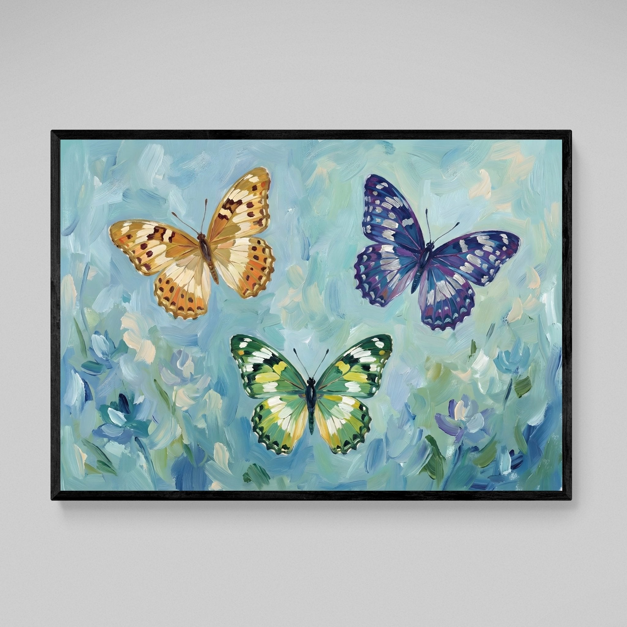 Butterfly Framed Wall Art - Luxury Art Canvas