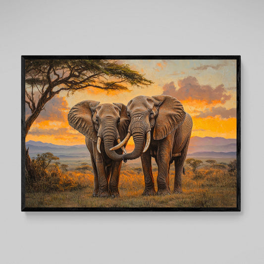 Canvas Elephant Wall Art - Luxury Art Canvas