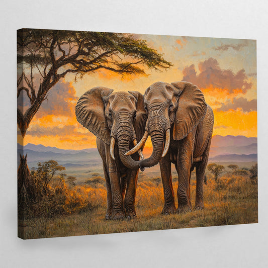 Canvas Elephant Wall Art - Luxury Art Canvas