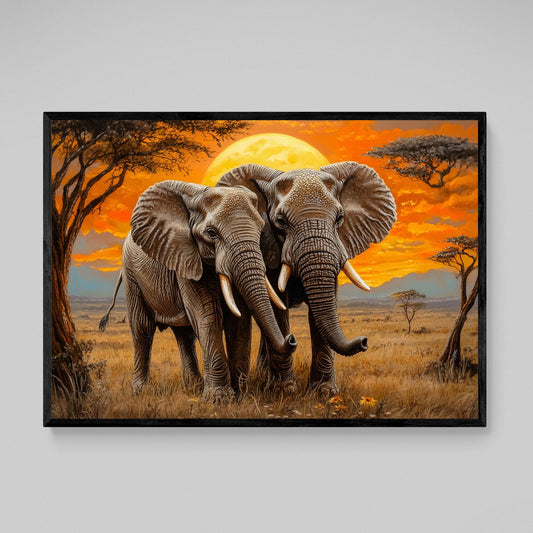 Canvas Wall Art Elephant - Luxury Art Canvas