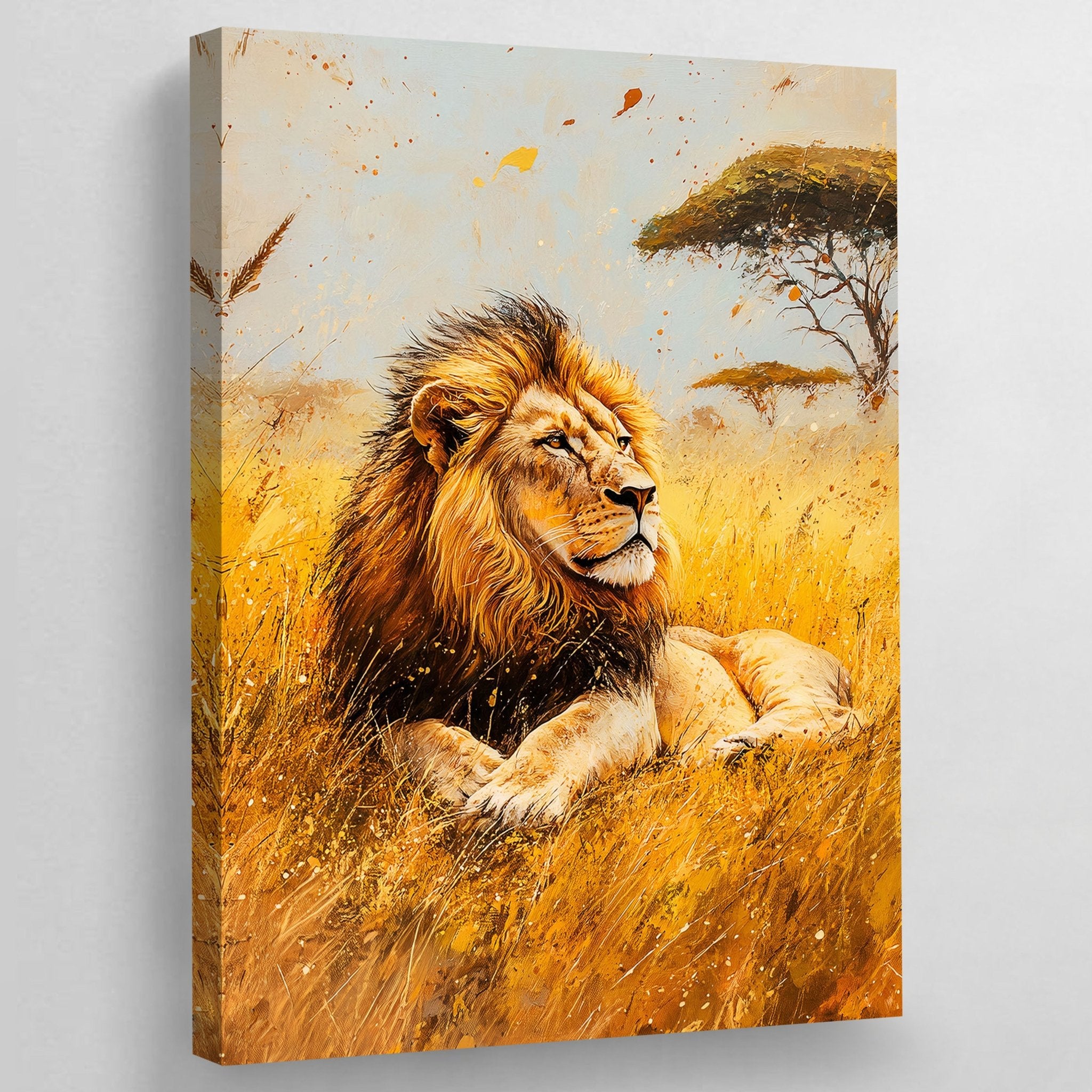 Canvas Wall Art Lion - Luxury Art Canvas