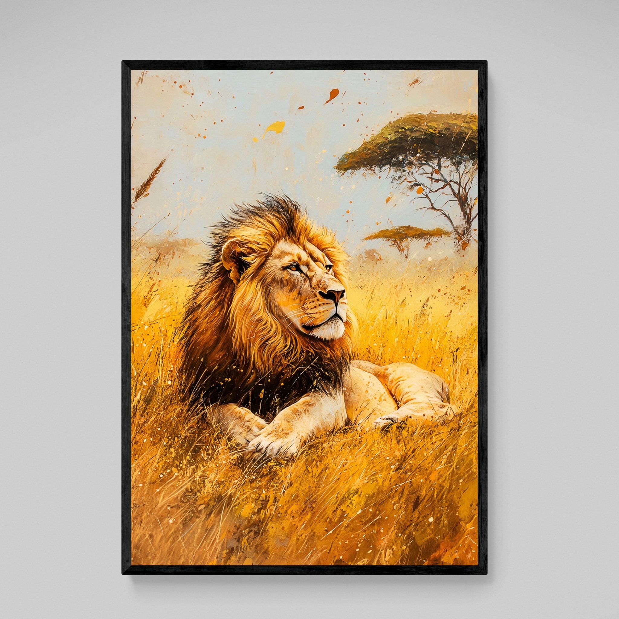 Canvas Wall Art Lion - Luxury Art Canvas