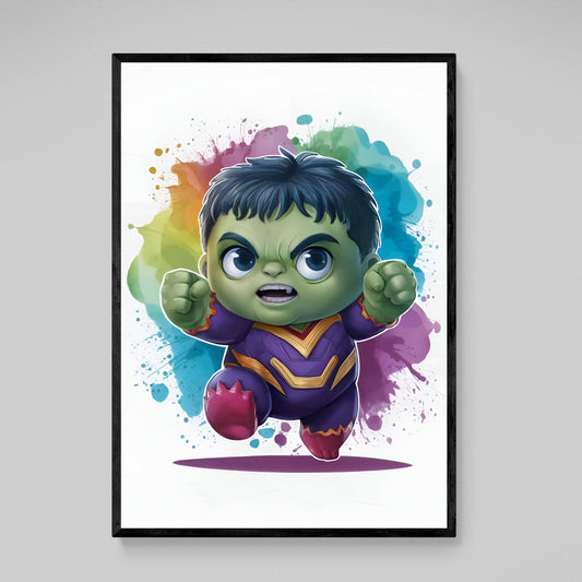 Cartoon Superhero Nursery Wall Art - Luxury Art Canvas