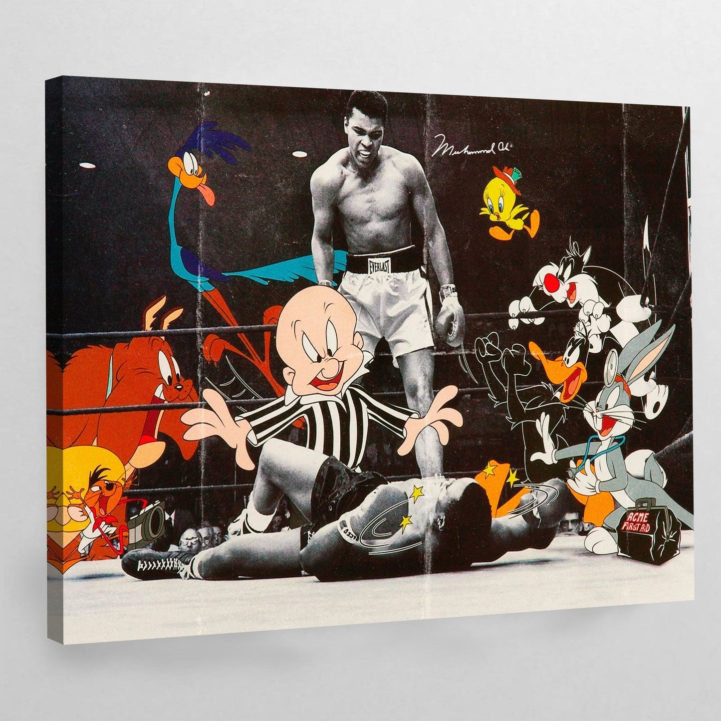 Cartoons Boxing Wall Art - Luxury Art Canvas
