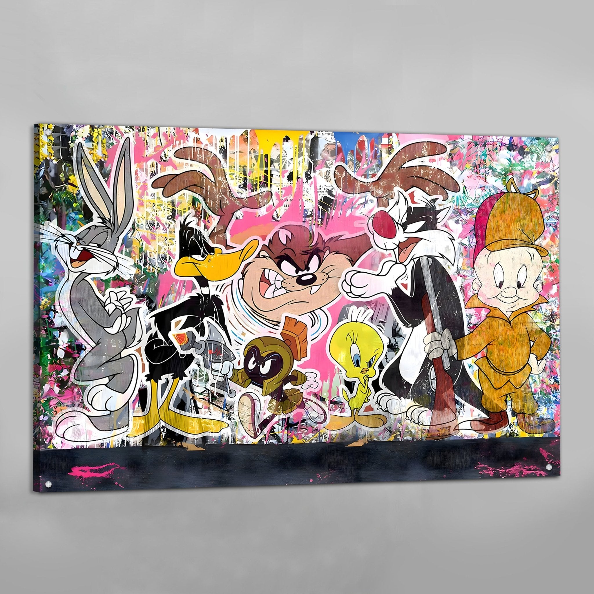 Cartoons Graffiti Wall Art - Luxury Art Canvas