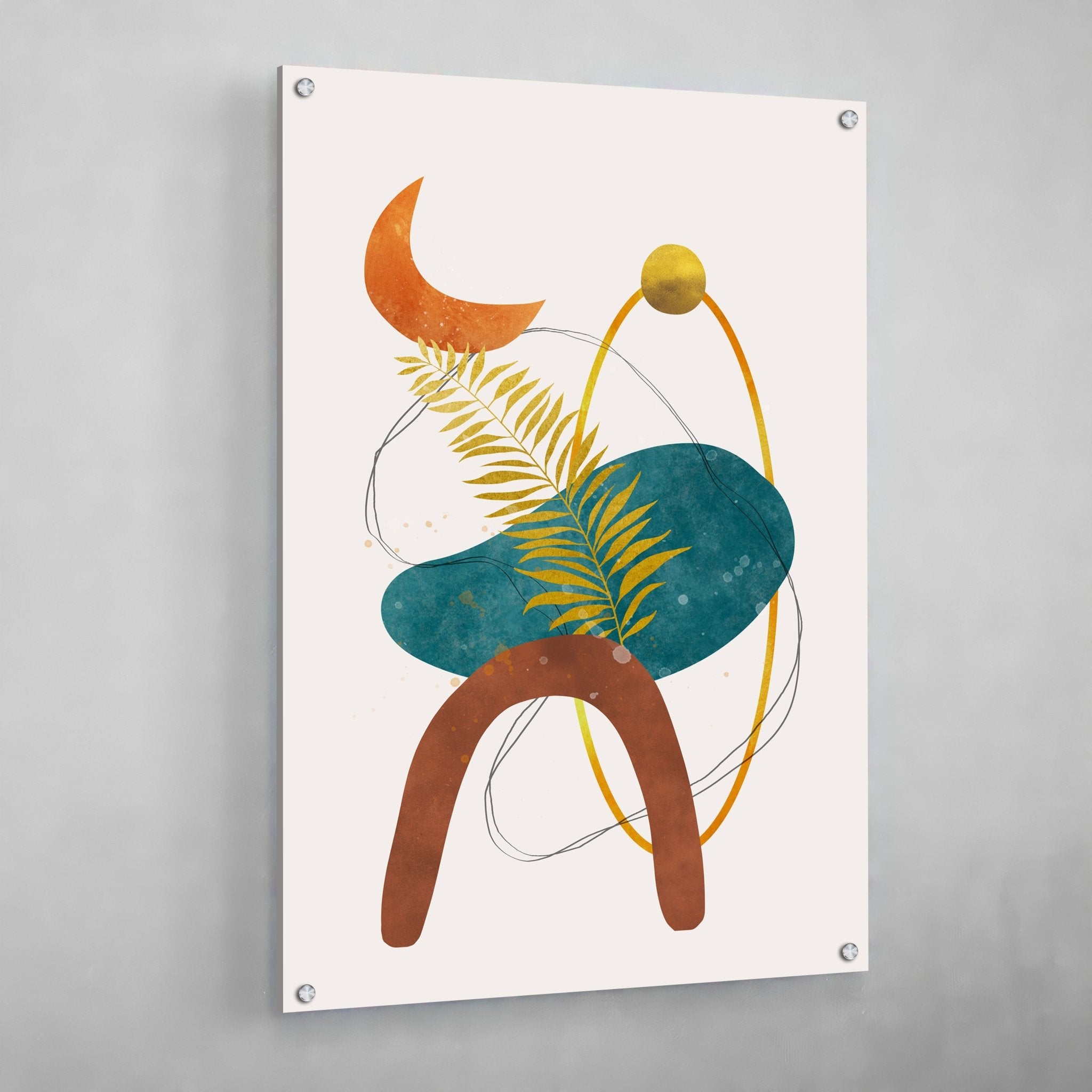 Celestial Boho Scandinavian Wall Art - Luxury Art Canvas