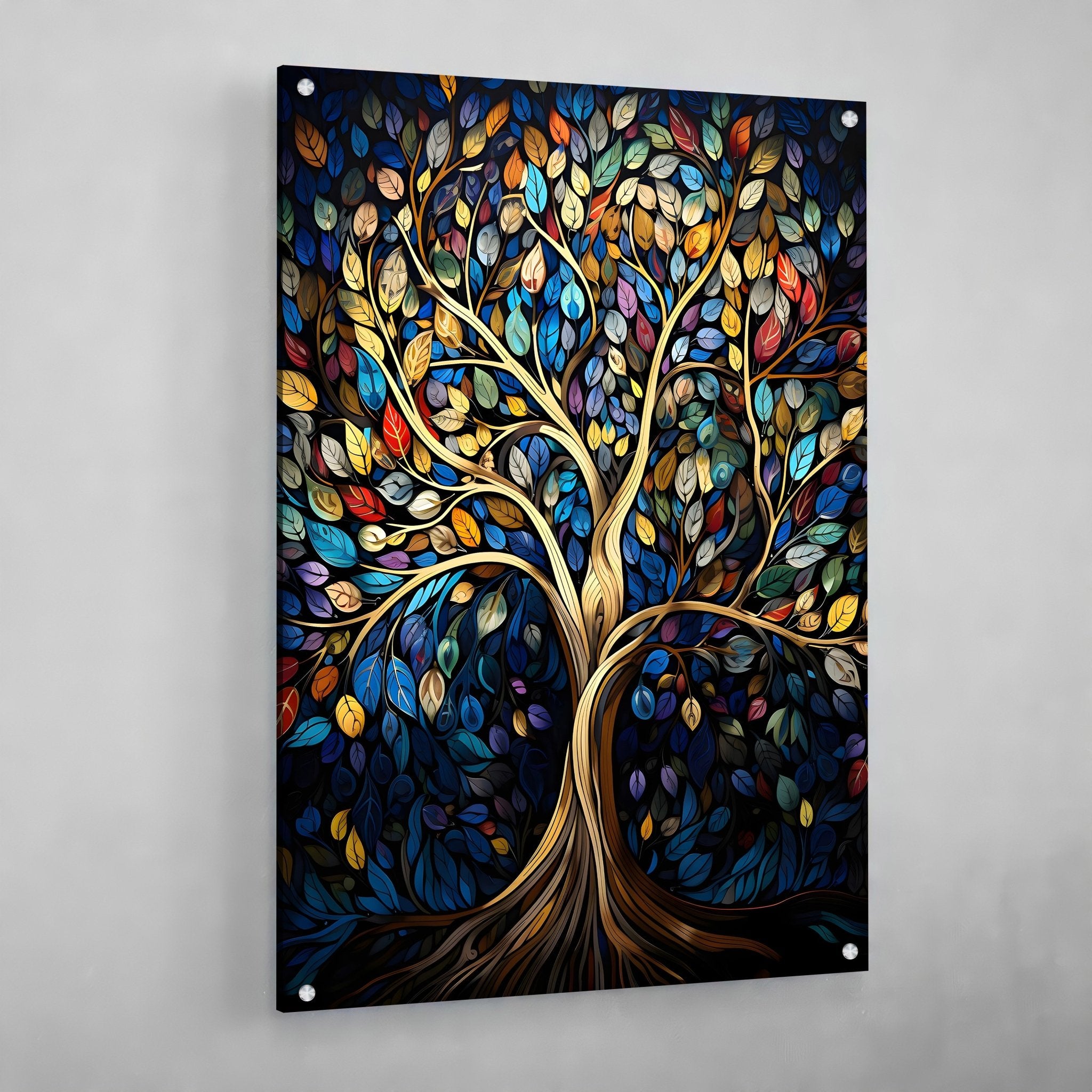Celtic Tree Of Life Wall Art - Luxury Art Canvas