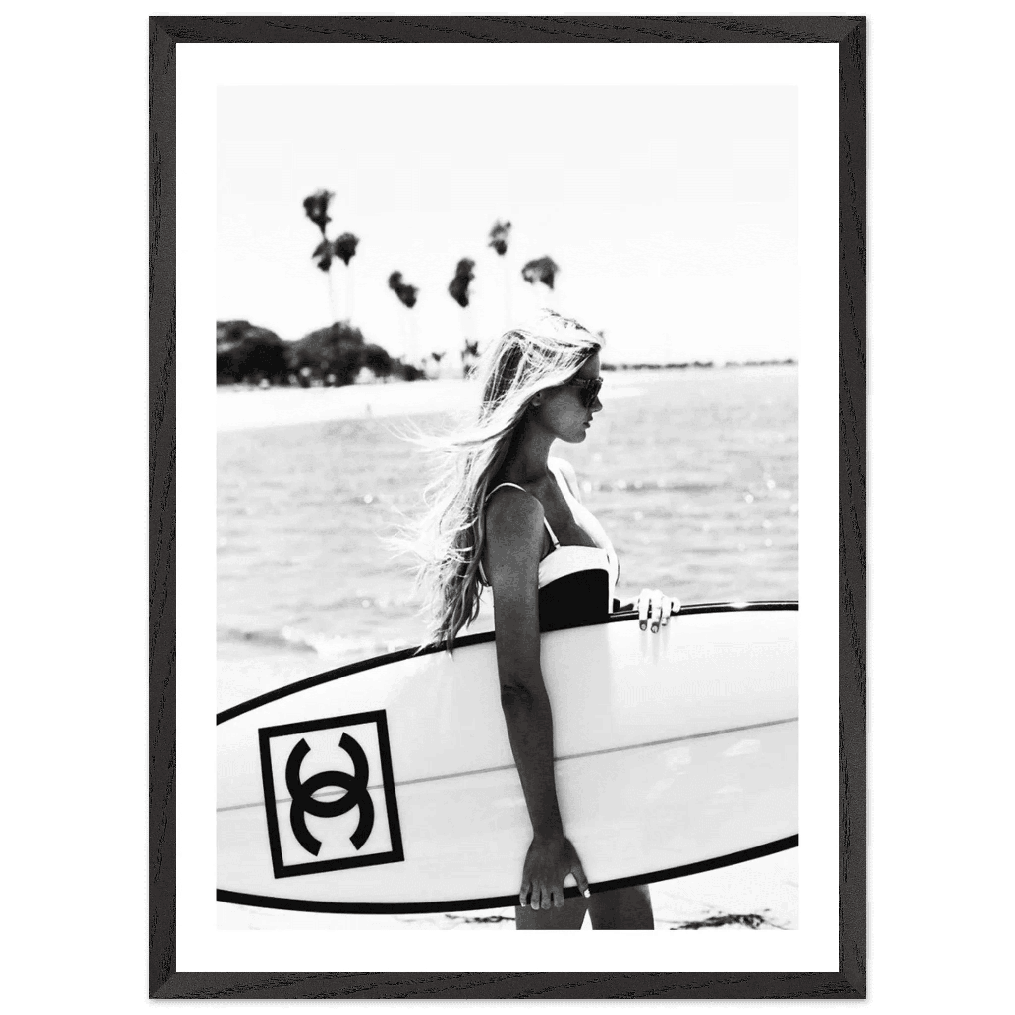 Chanel Surfboard Photography Wall Art - Luxury Art Canvas