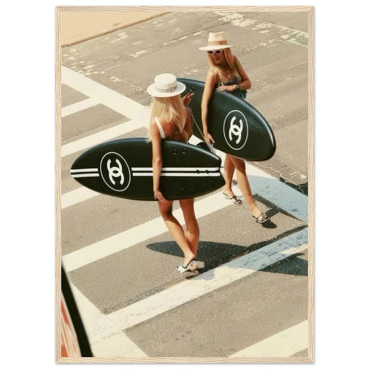 Chanel Surfboard Poster - Luxury Art Canvas