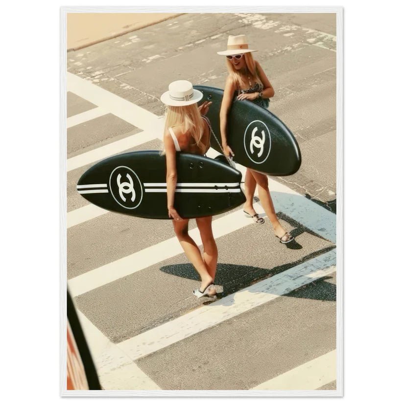 Chanel Surfboard Poster - Luxury Art Canvas