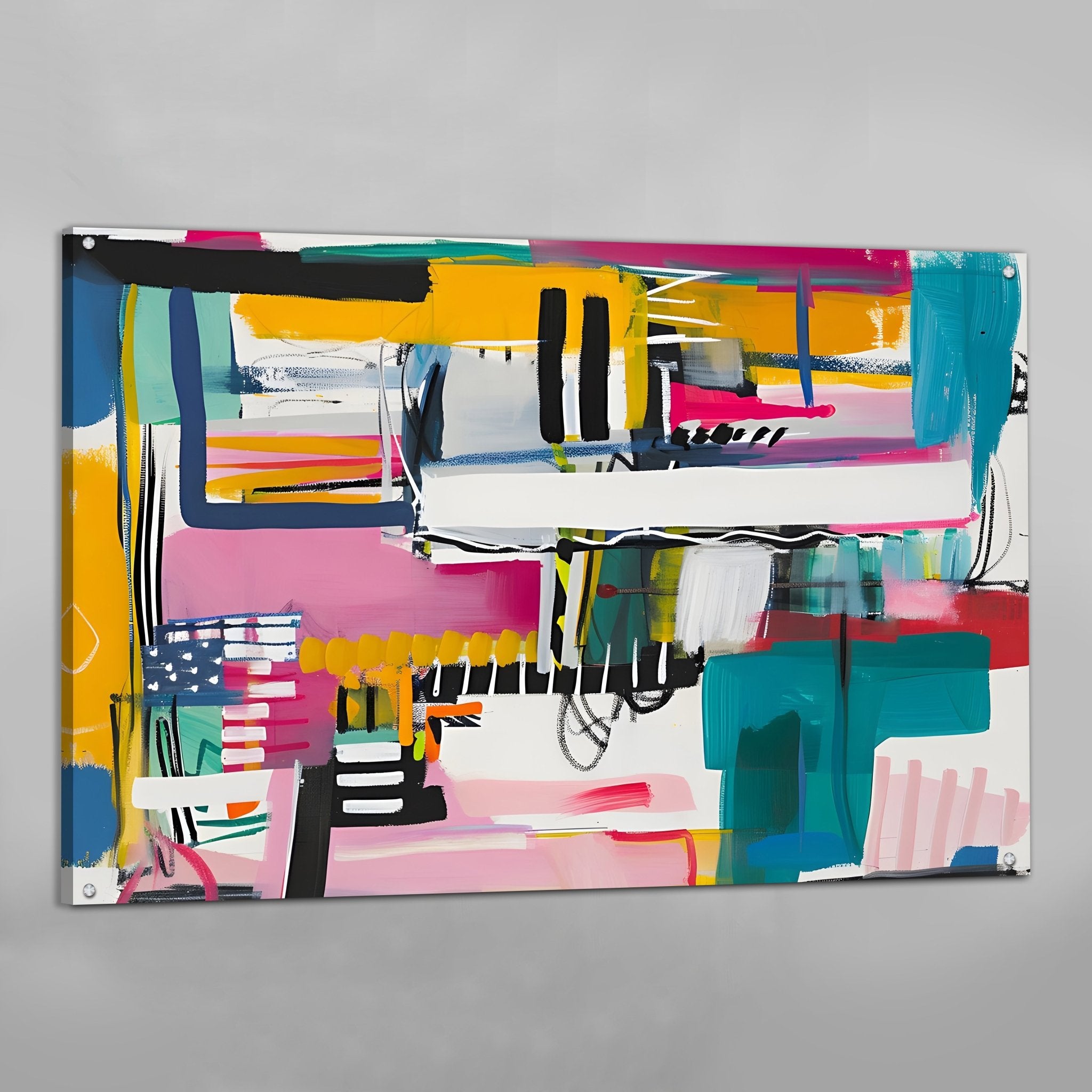 Colorful Abstract Wall Art - Luxury Art Canvas