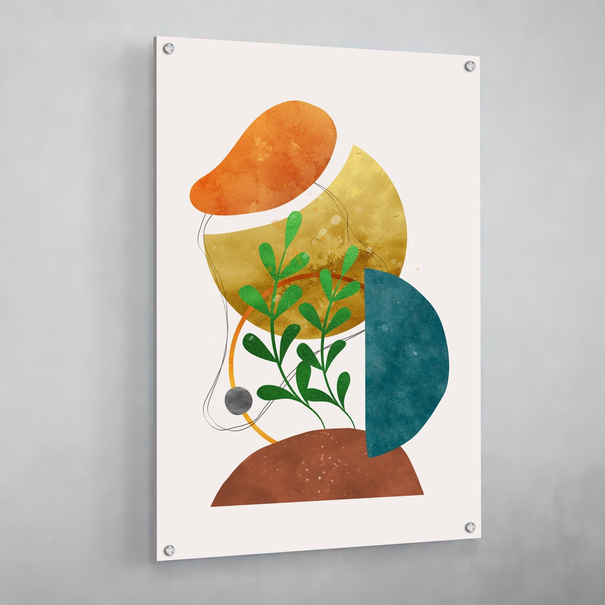 Colorful Boho Scandinavian Wall Art - Luxury Art Canvas